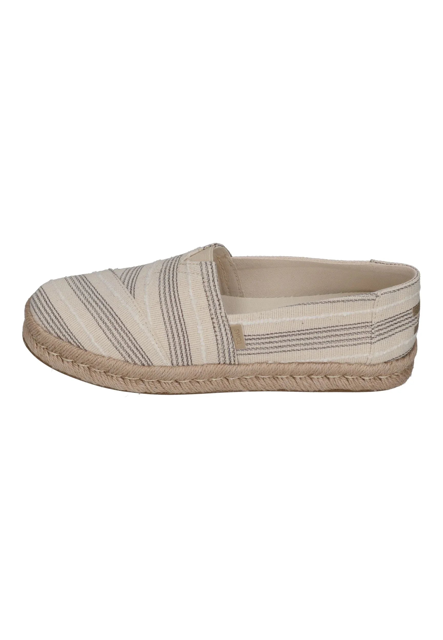 TOMS Damen Espadrilles ALPARGATA ROPE 2.0 10023038 natural metallic stripe