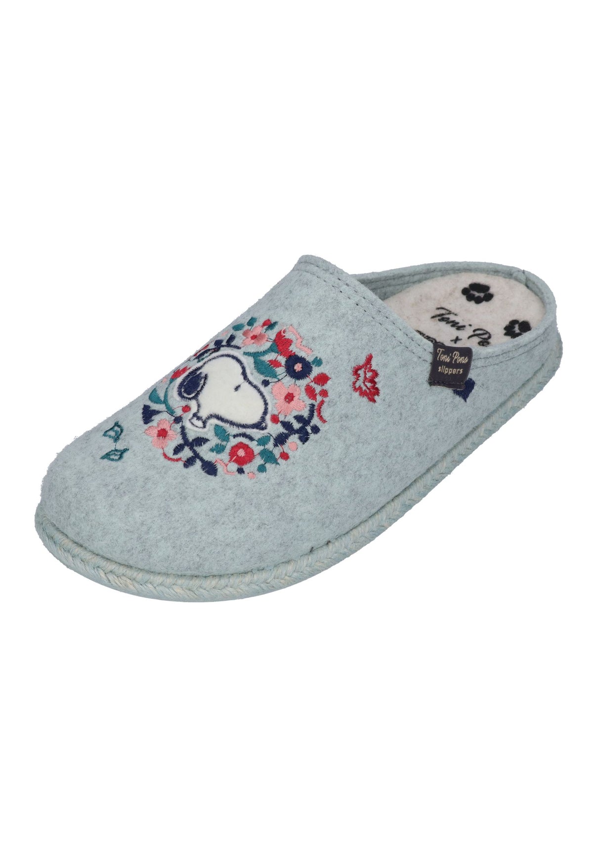 TONI PONS X SNOOPY Damen Hausschuhe SNOOPY aqua