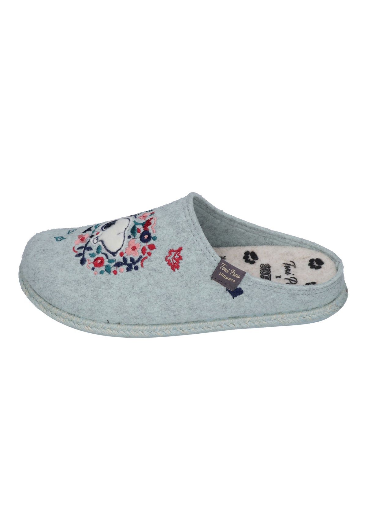 TONI PONS X SNOOPY Damen Hausschuhe SNOOPY aqua
