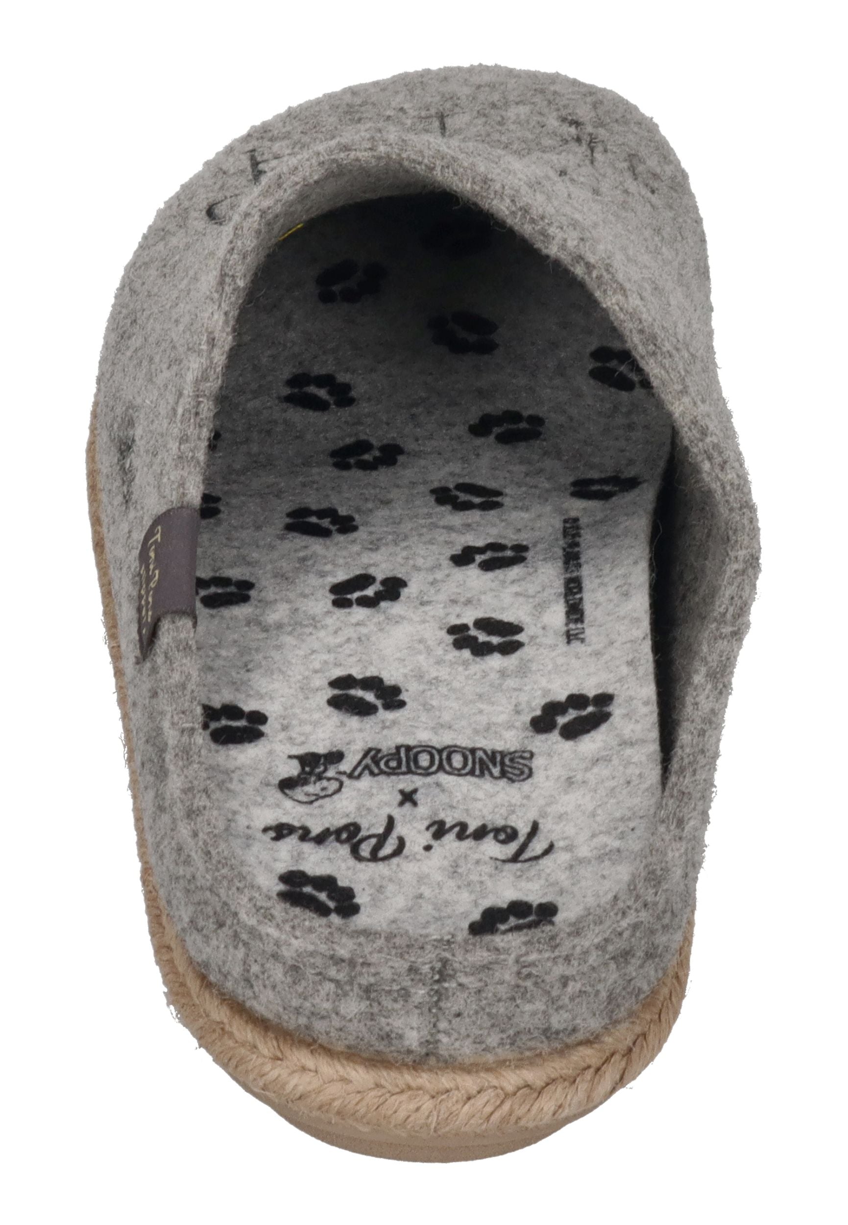 TONI PONS X SNOOPY Herrenschuhe Hausschuhe CHARLIE GRIS