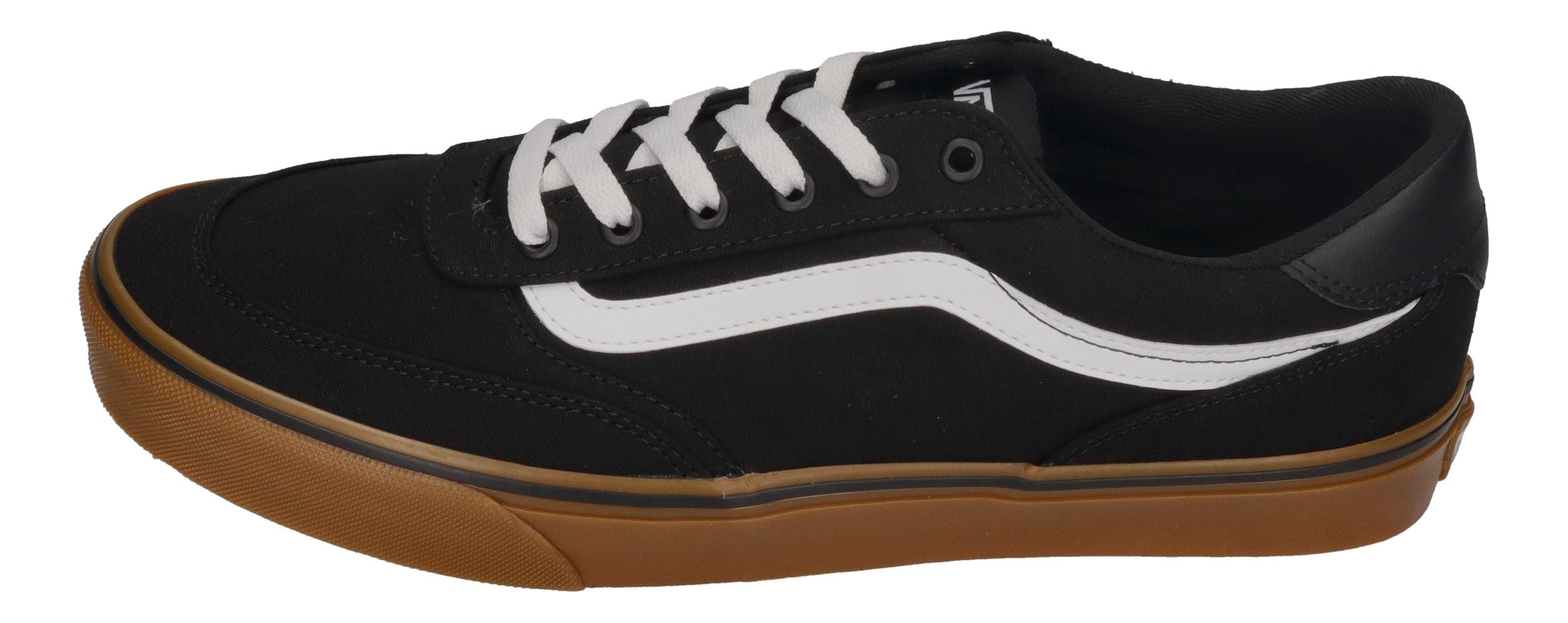VANS in Übergrößen - BROOKLYN LS Canvas - black/gum