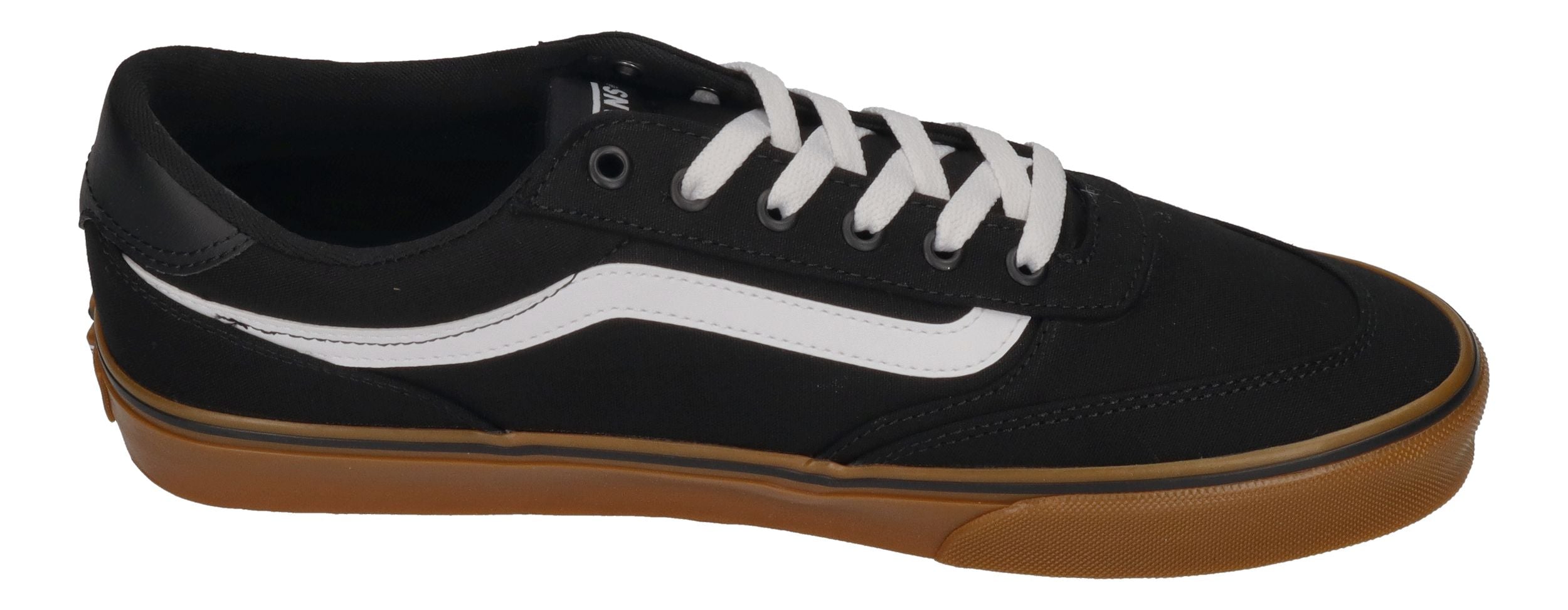VANS in Übergrößen - BROOKLYN LS Canvas - black/gum