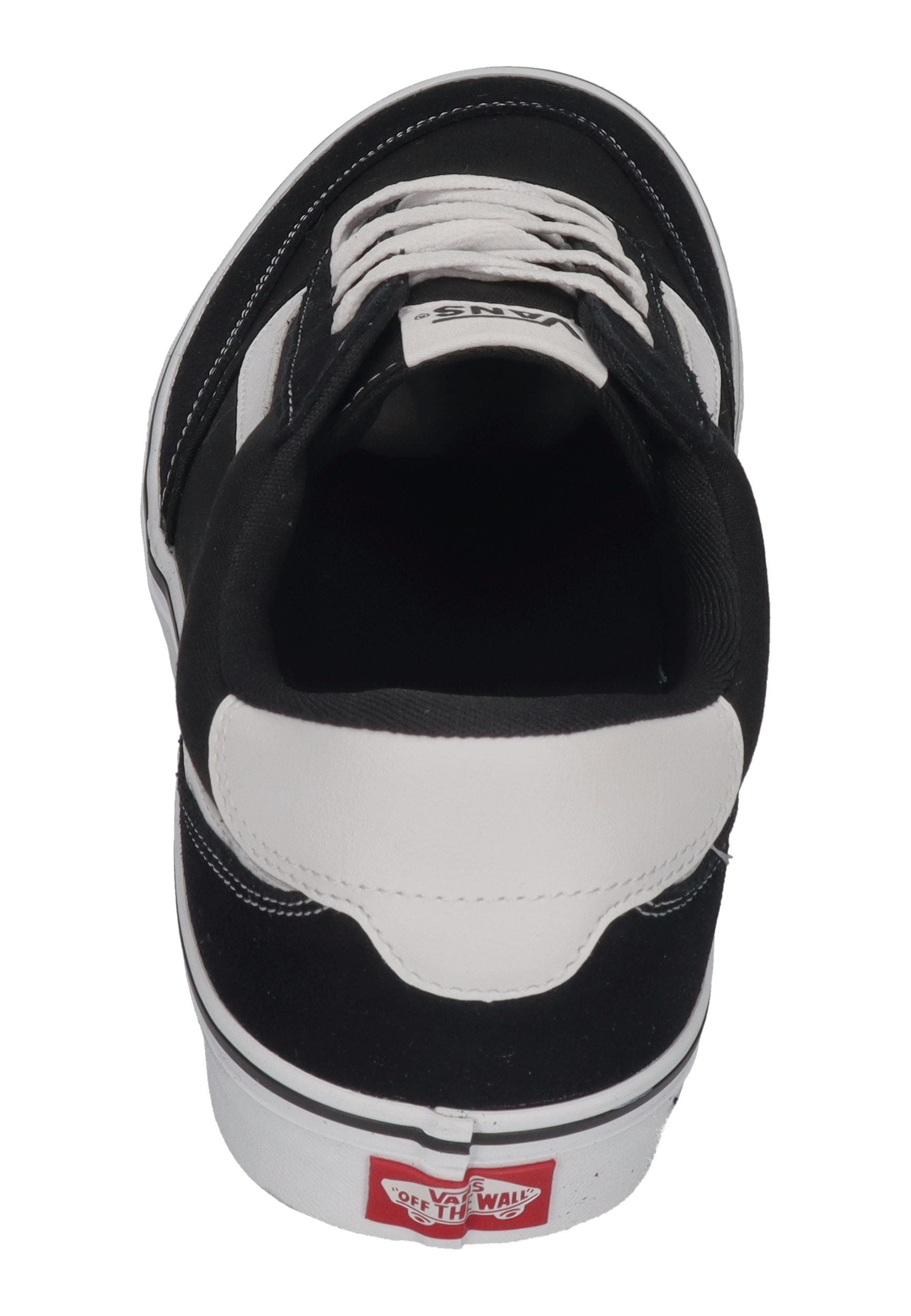 VANS in Übergrößen - BROOKLYN LS Suede Canvas - black white