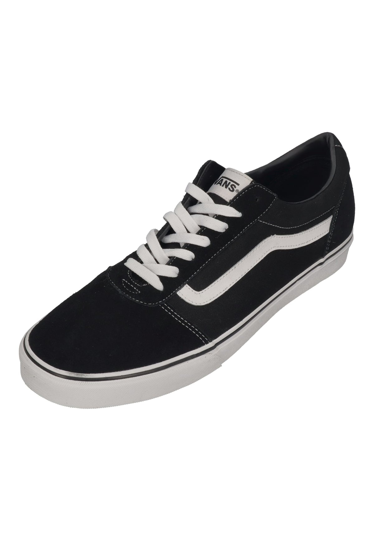 VANS in Übergrößen - WARD (Suede Canvas) black white