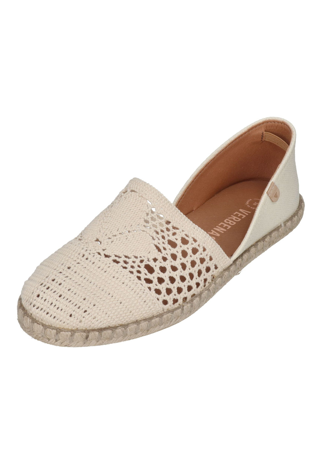 VERBENAS Damen Espadrilles CARMEN CROCHET LINO PARIS crudo