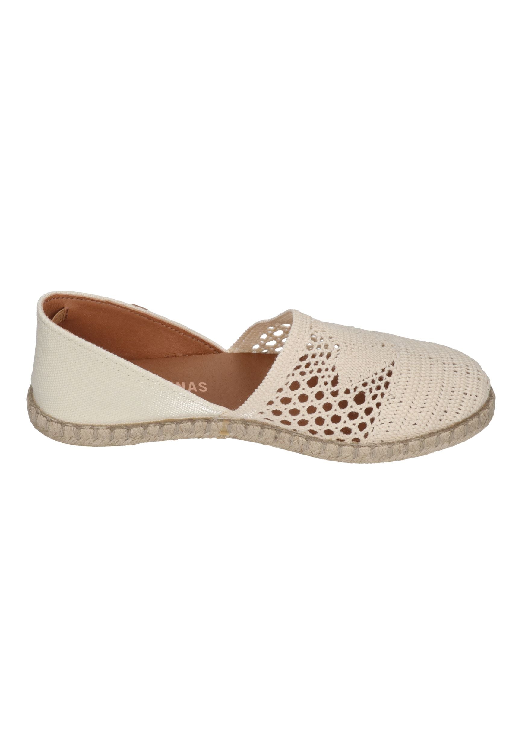 VERBENAS Damen Espadrilles CARMEN CROCHET LINO PARIS crudo