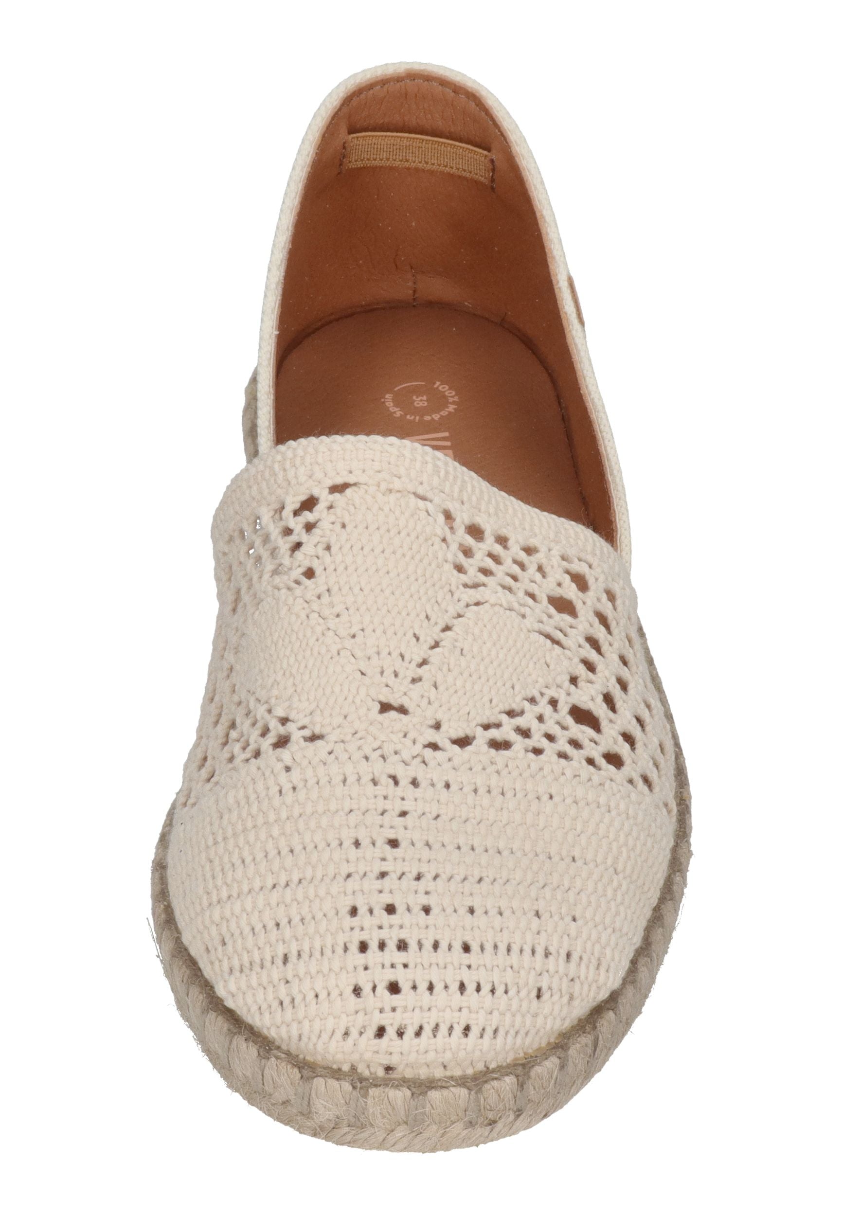 VERBENAS Damen Espadrilles CARMEN CROCHET LINO PARIS crudo