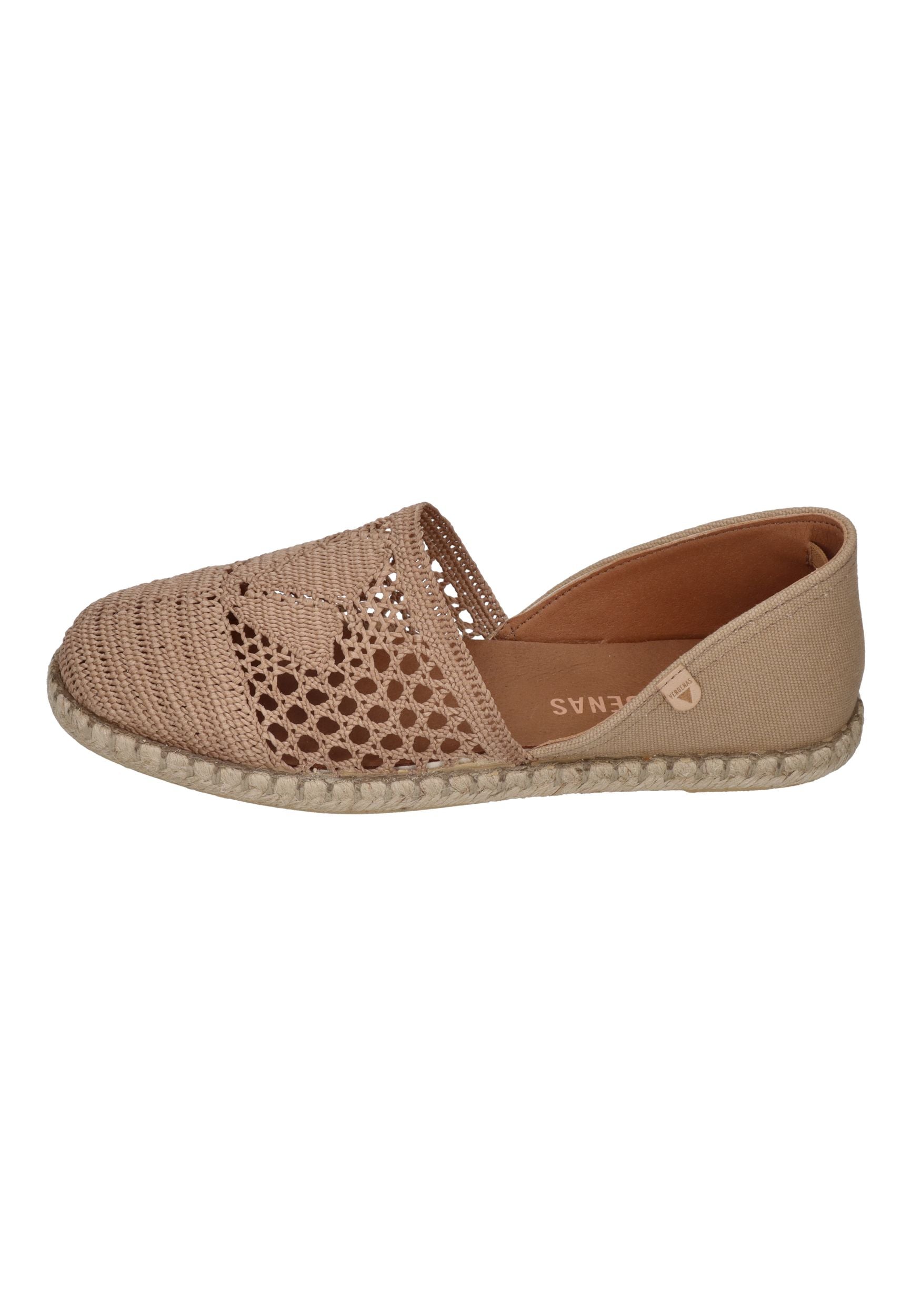 VERBENAS Damen Espadrilles CARMEN CROCHET LINO PARIS piedra