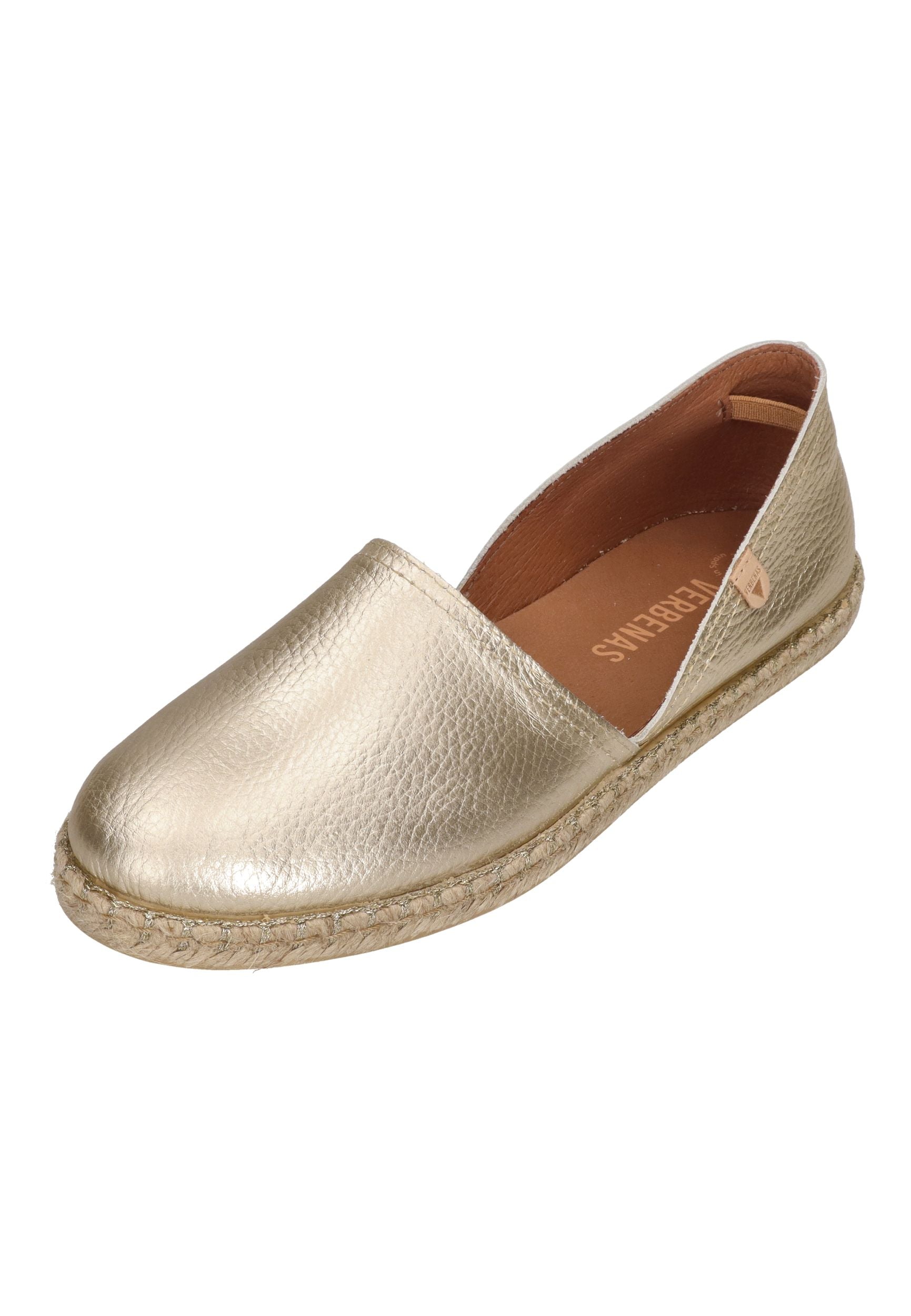 VERBENAS Damen Espadrilles CARMEN nucleo metal gal oro