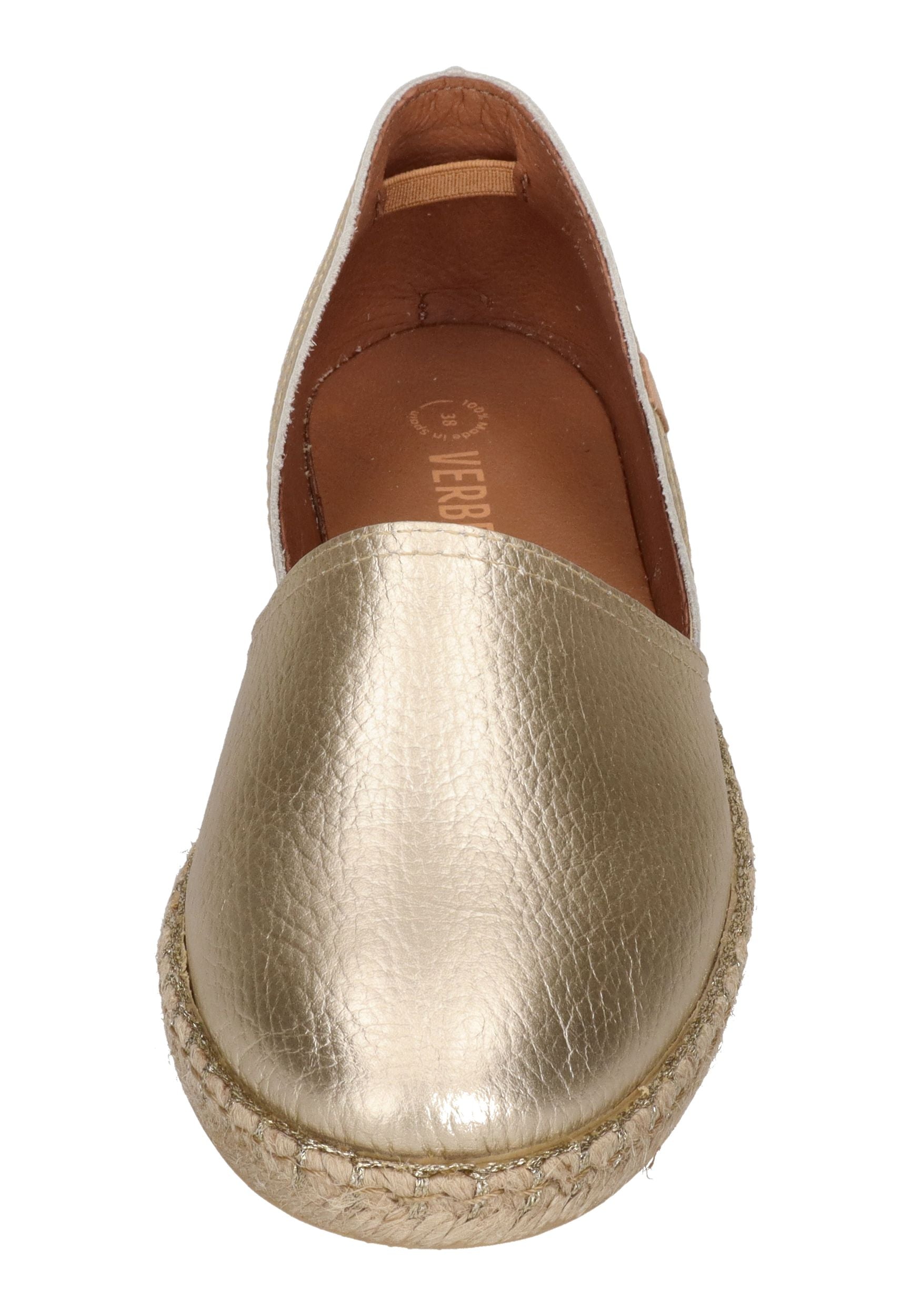 VERBENAS Damen Espadrilles CARMEN nucleo metal gal oro