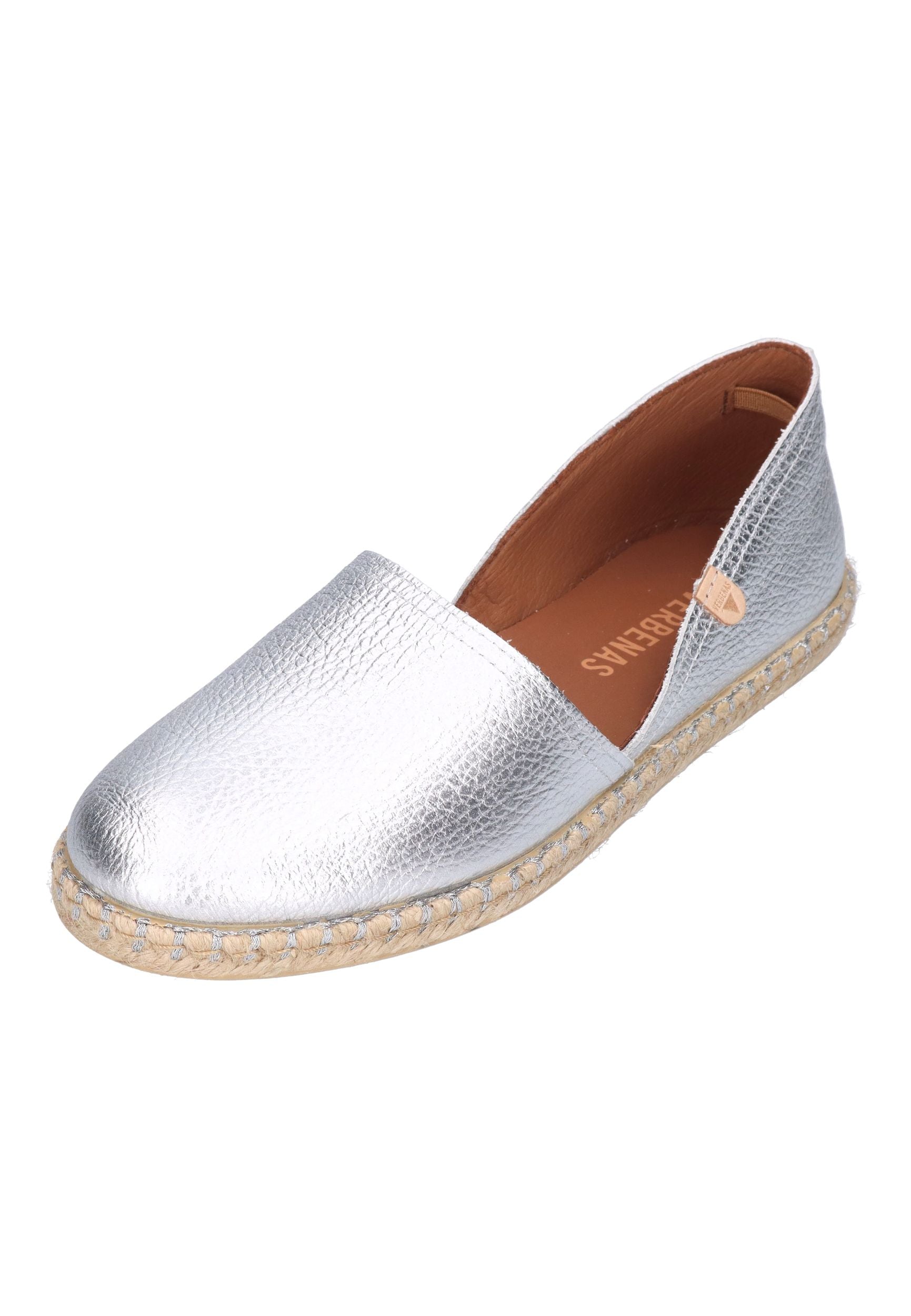 VERBENAS Damen Espadrilles CARMEN nucleo metal gal plata