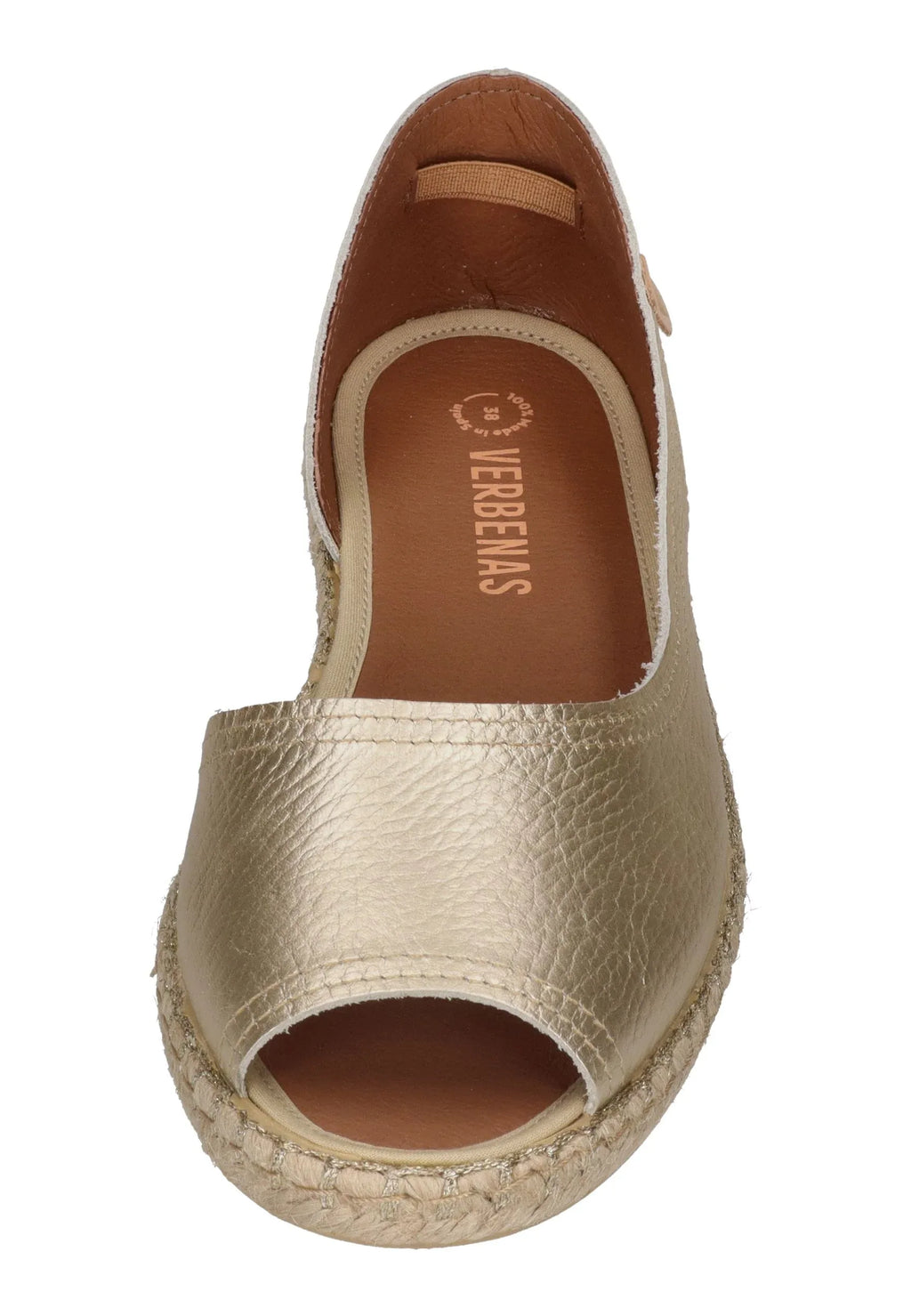 VERBENAS Damen Espadrilles CRUZ nucleo metal gal oro