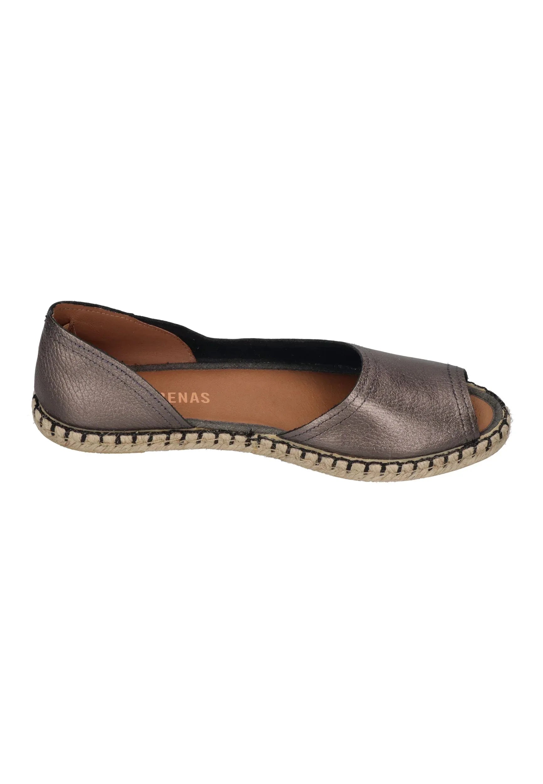 VERBENAS Damen Espadrilles CRUZ nucleo metal gal plomo