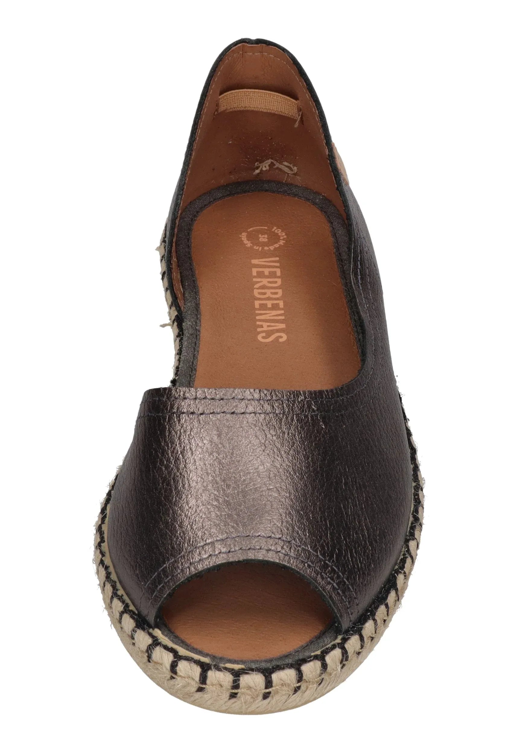 VERBENAS Damen Espadrilles CRUZ nucleo metal gal plomo