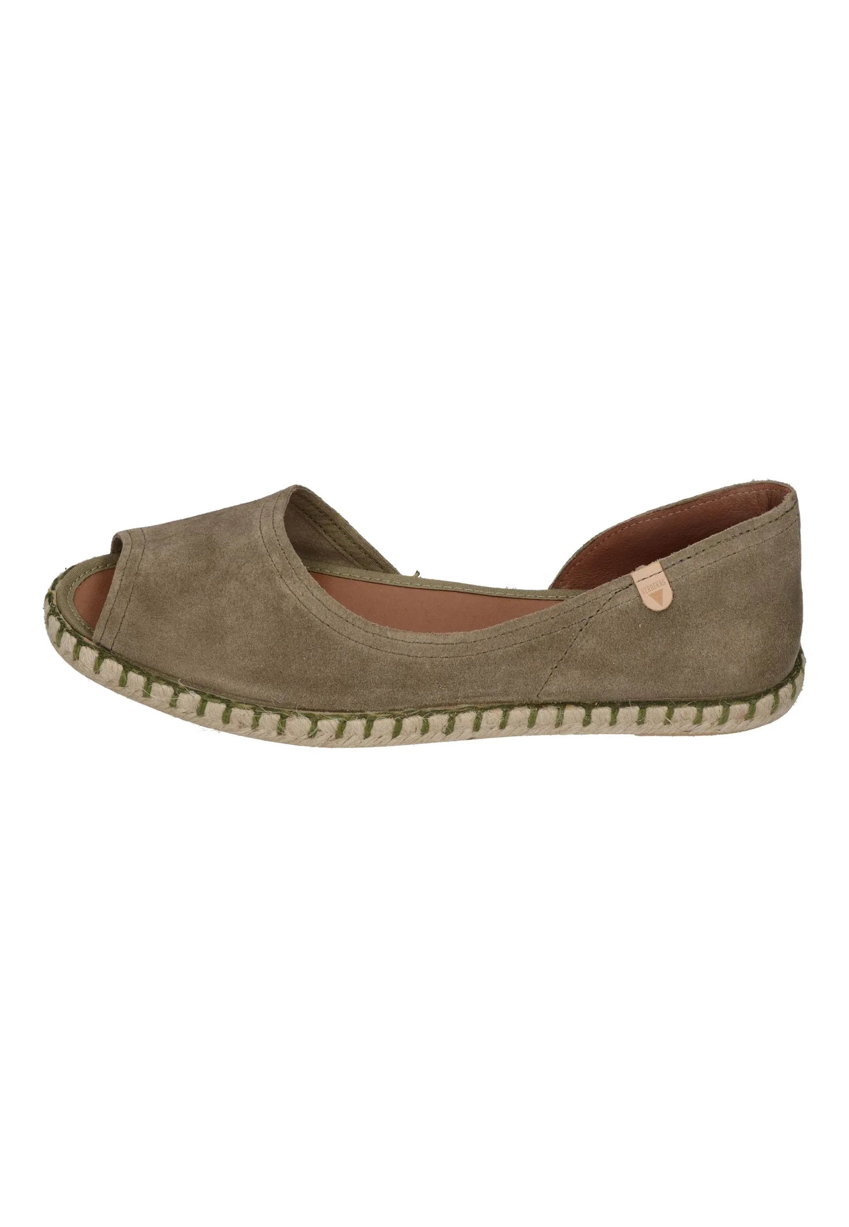VERBENAS Damen Espadrilles CRUZ serraje kaki