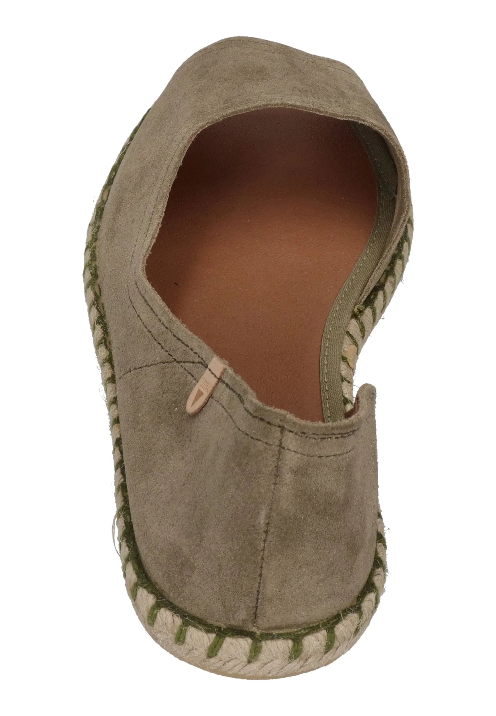 VERBENAS Damen Espadrilles CRUZ serraje kaki