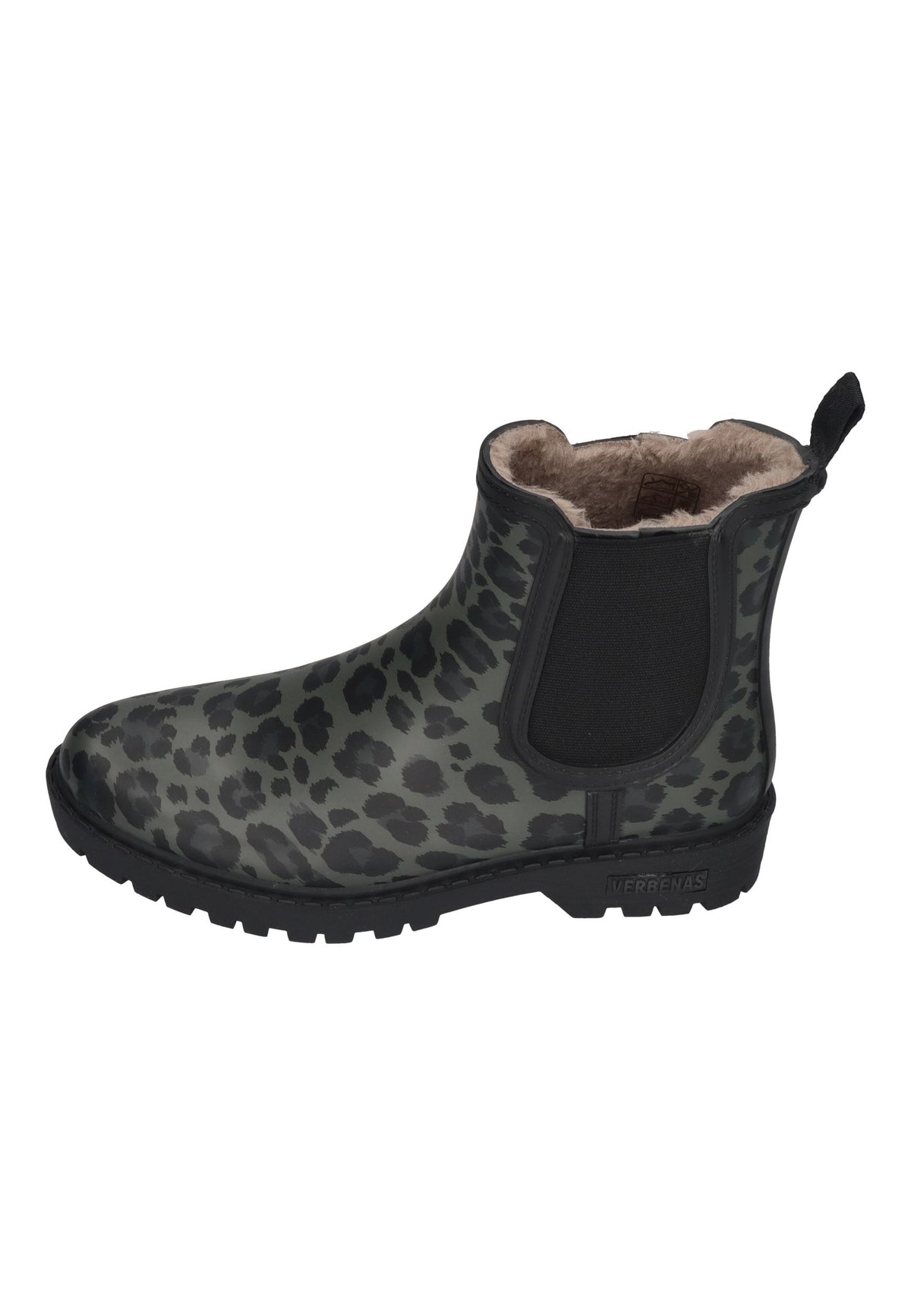 VERBENAS Damen Gummistiefel GAUDI FUR SMOOTH ANIMAL black leo