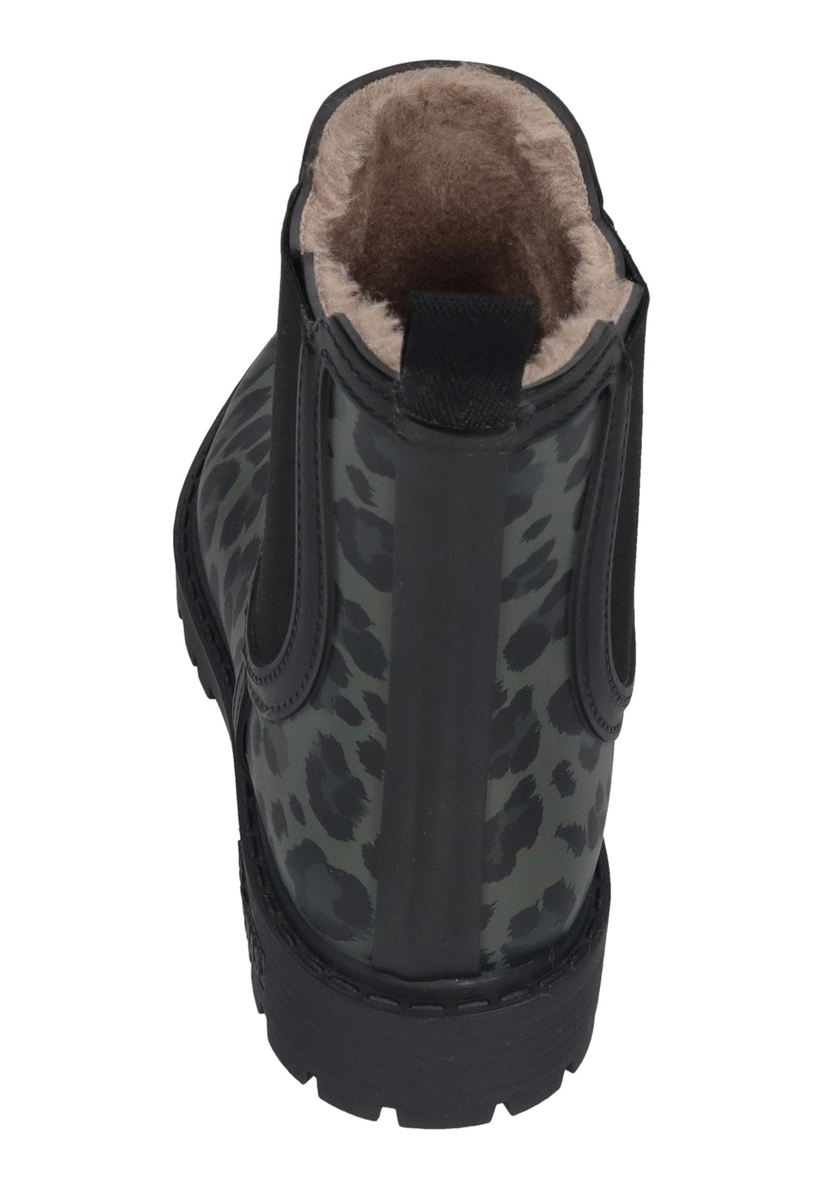 VERBENAS Damen Gummistiefel GAUDI FUR SMOOTH ANIMAL black leo