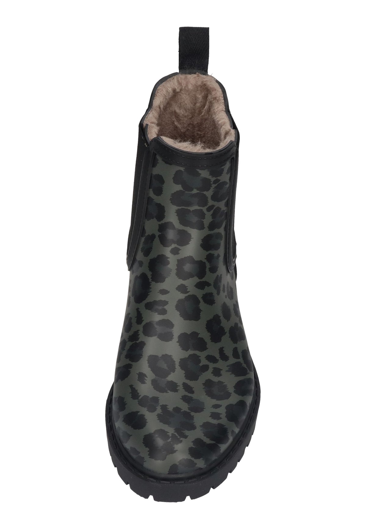 VERBENAS Damen Gummistiefel GAUDI FUR SMOOTH ANIMAL black leo
