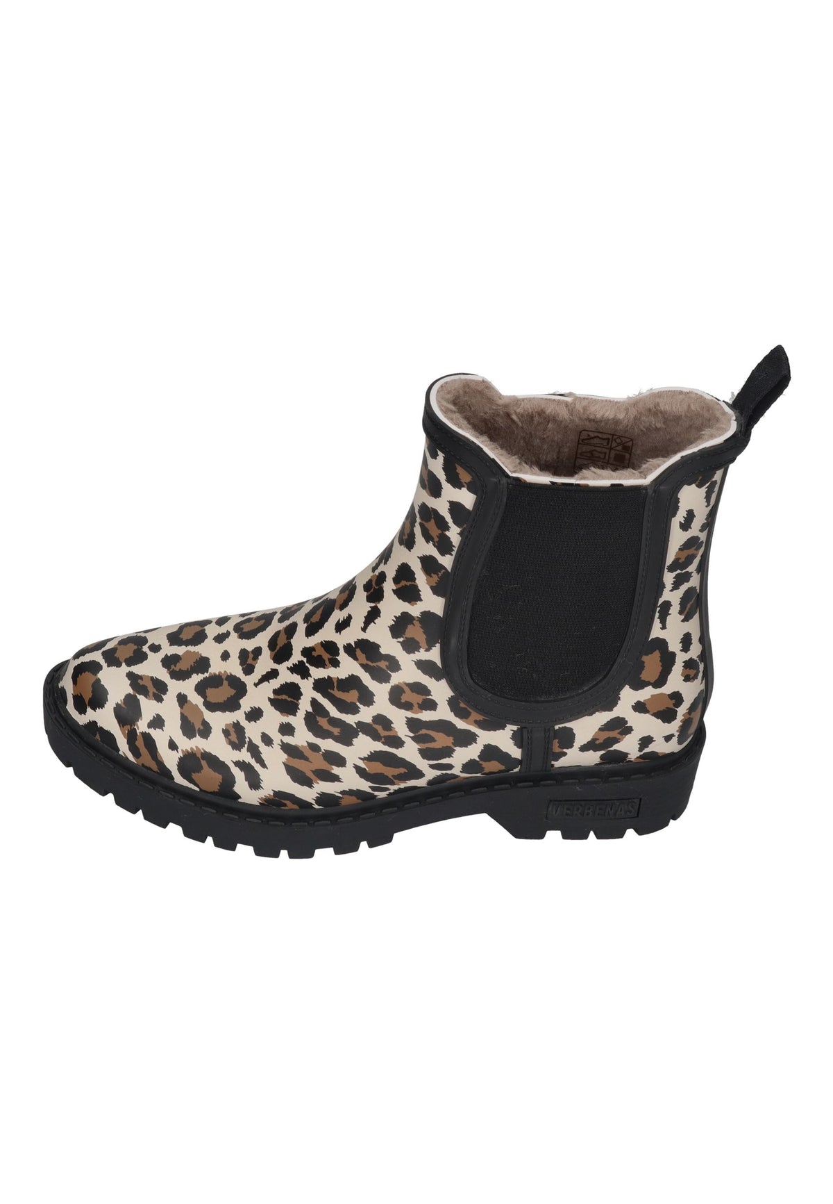 VERBENAS Damen Gummistiefel GAUDI FUR SMOOTH ANIMAL crudo leo
