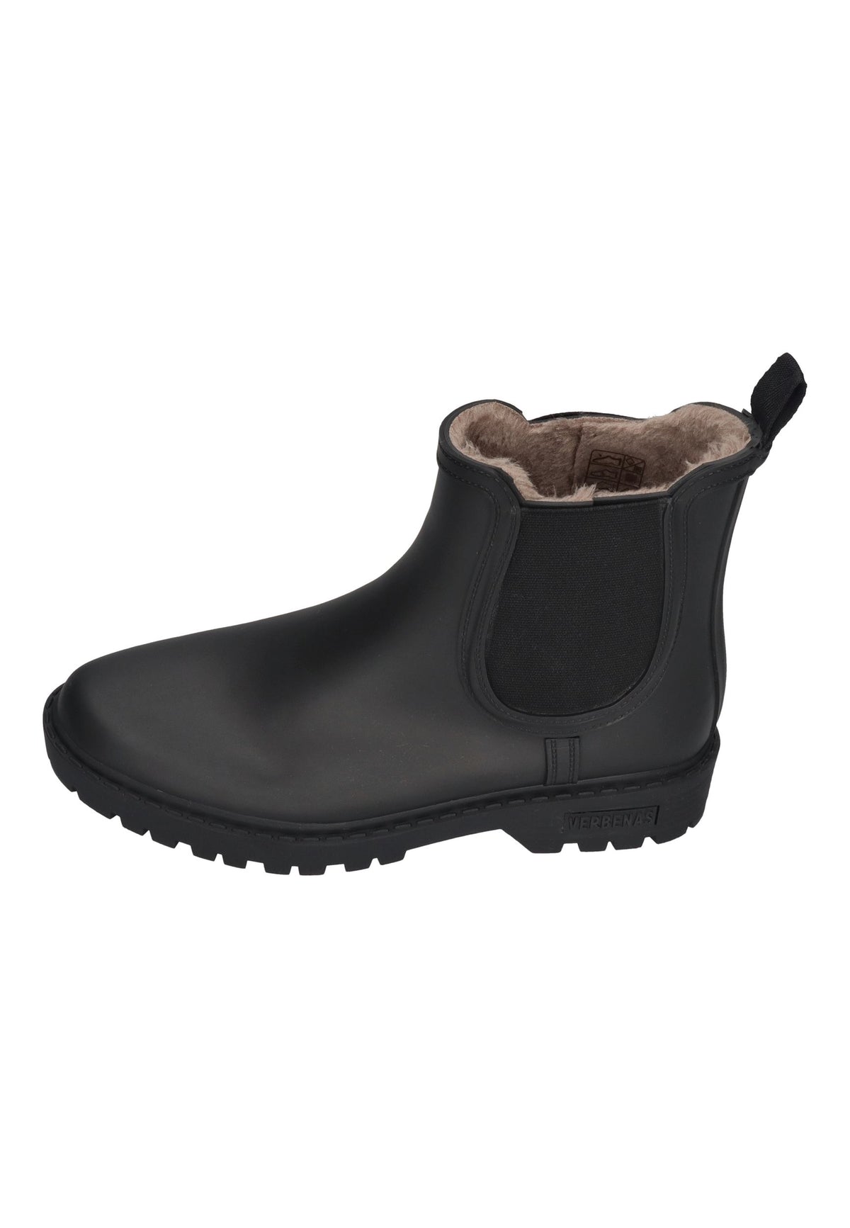 VERBENAS Damen Gummistiefel - GAUDI FUR SMOOTH - black black