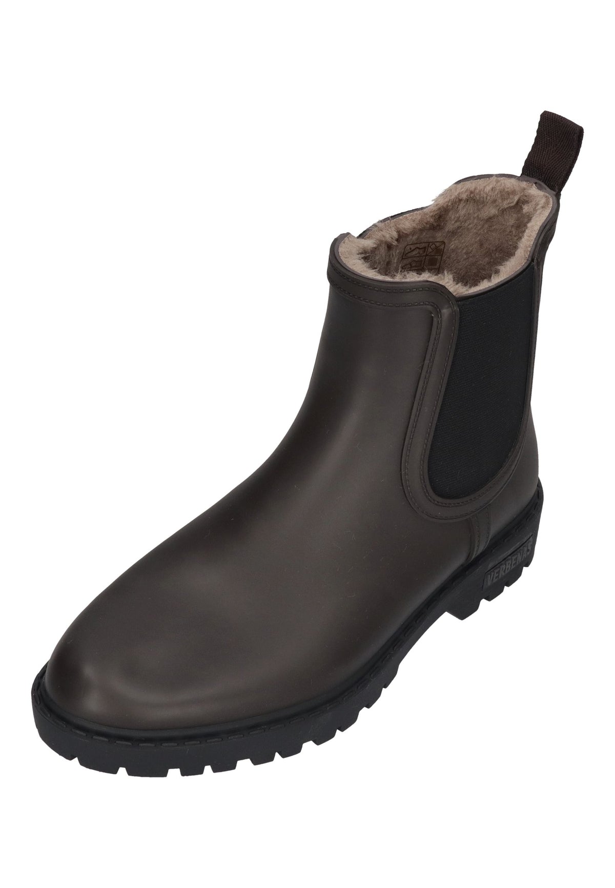 VERBENAS Damen Gummistiefel GAUDI FUR SMOOTH brown black