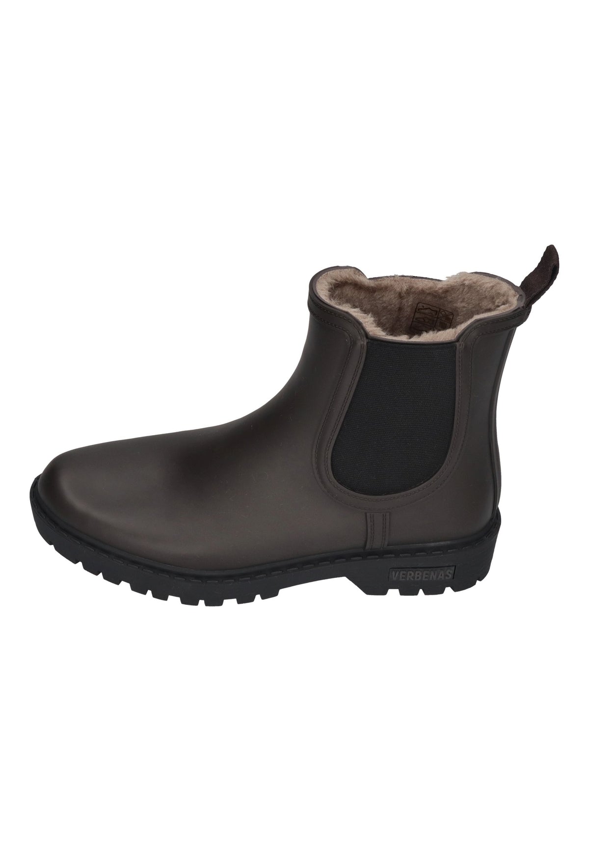 VERBENAS Damen Gummistiefel GAUDI FUR SMOOTH brown black