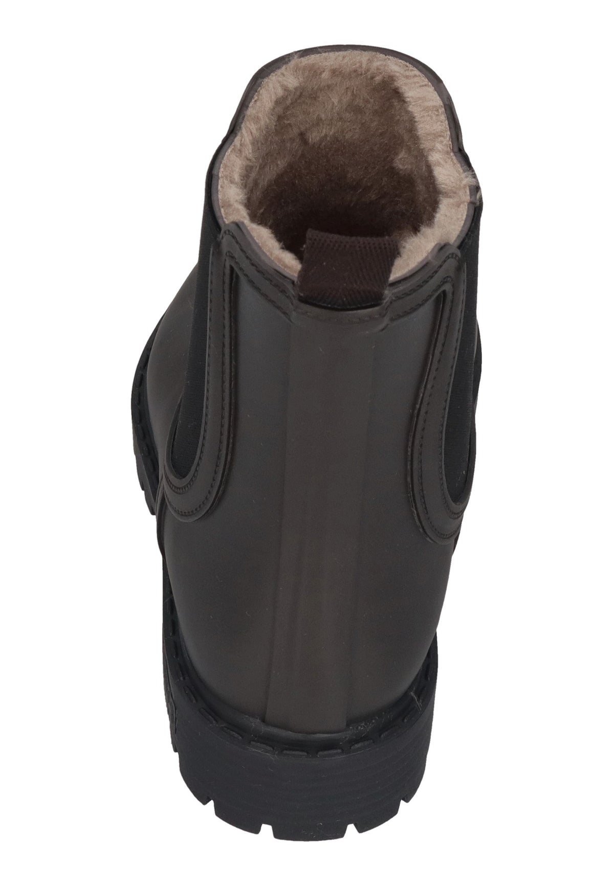 VERBENAS Damen Gummistiefel GAUDI FUR SMOOTH brown black