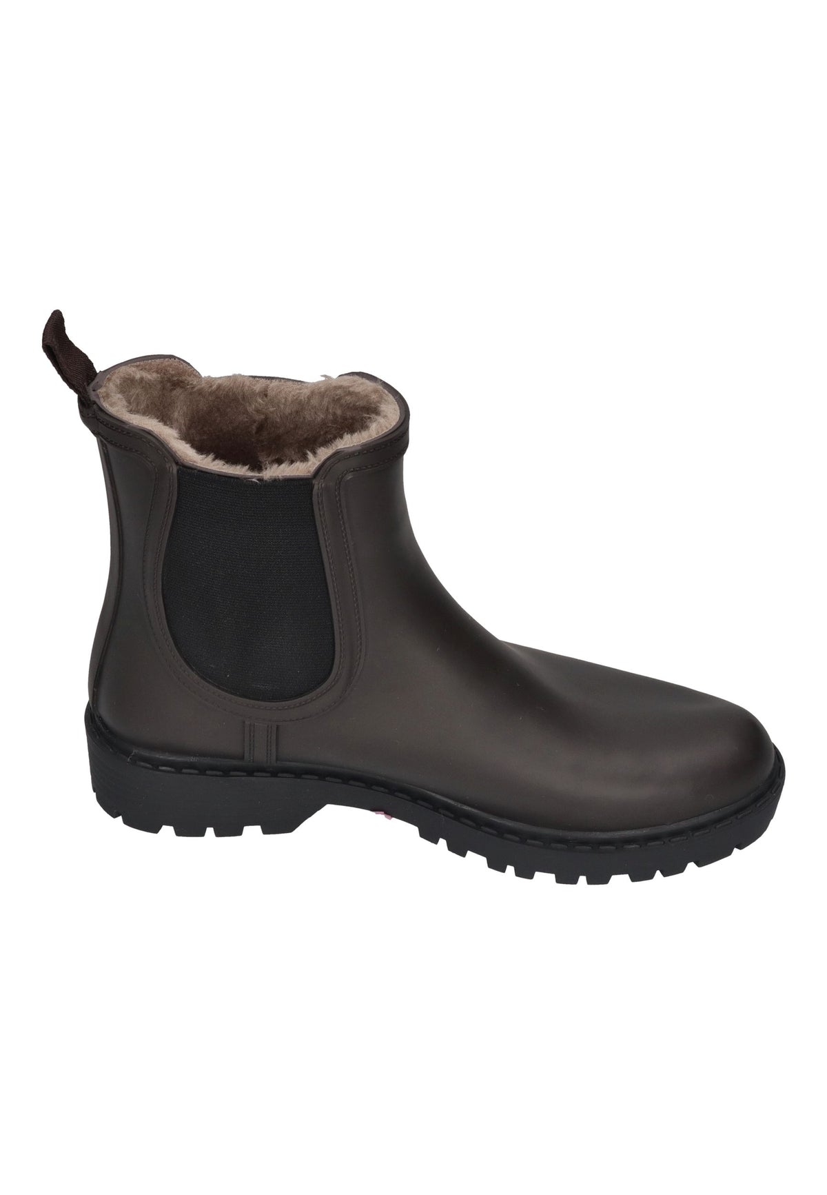 VERBENAS Damen Gummistiefel GAUDI FUR SMOOTH brown black