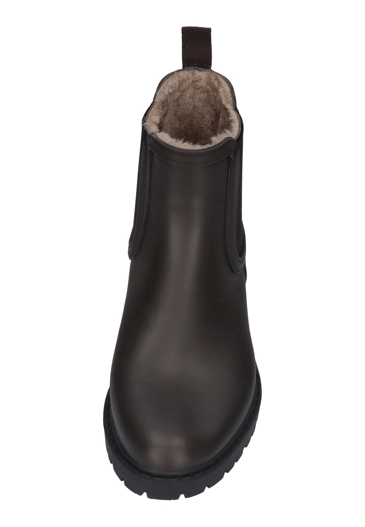 VERBENAS Damen Gummistiefel GAUDI FUR SMOOTH brown black