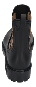 VERBENAS Damen Gummistiefel GAUDI MATE ANIMAL negro leopard