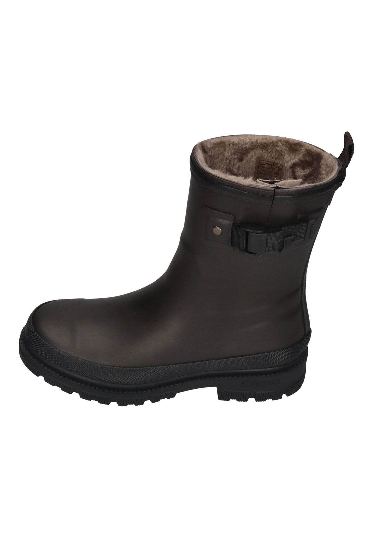 VERBENAS Damen Gummistiefel LINA FUR SMOOTH brown black