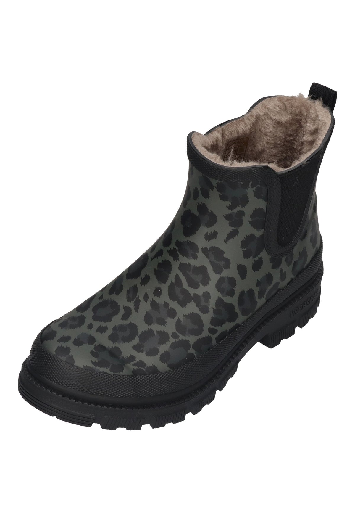 VERBENAS Damen Gummistiefel LUA FUR SMOOTH ANIMAL black leo