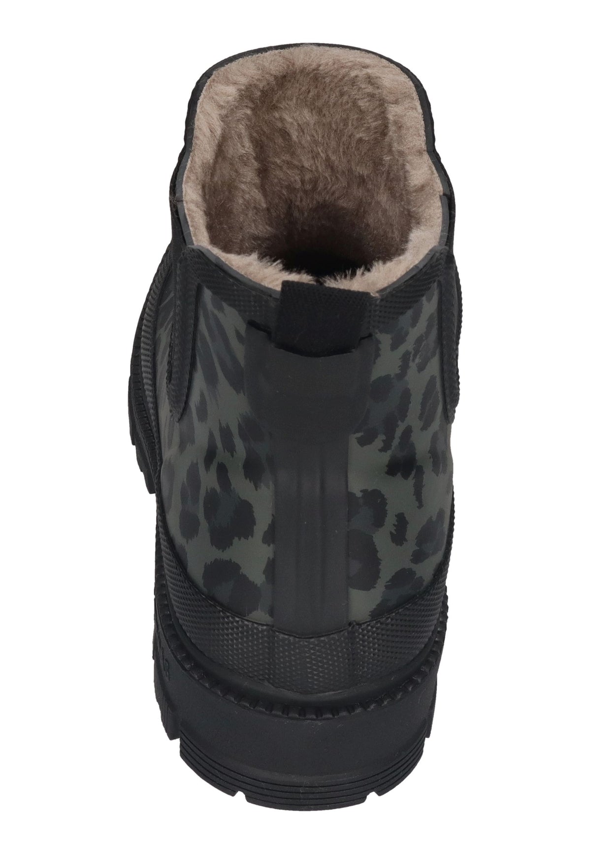 VERBENAS Damen Gummistiefel LUA FUR SMOOTH ANIMAL black leo