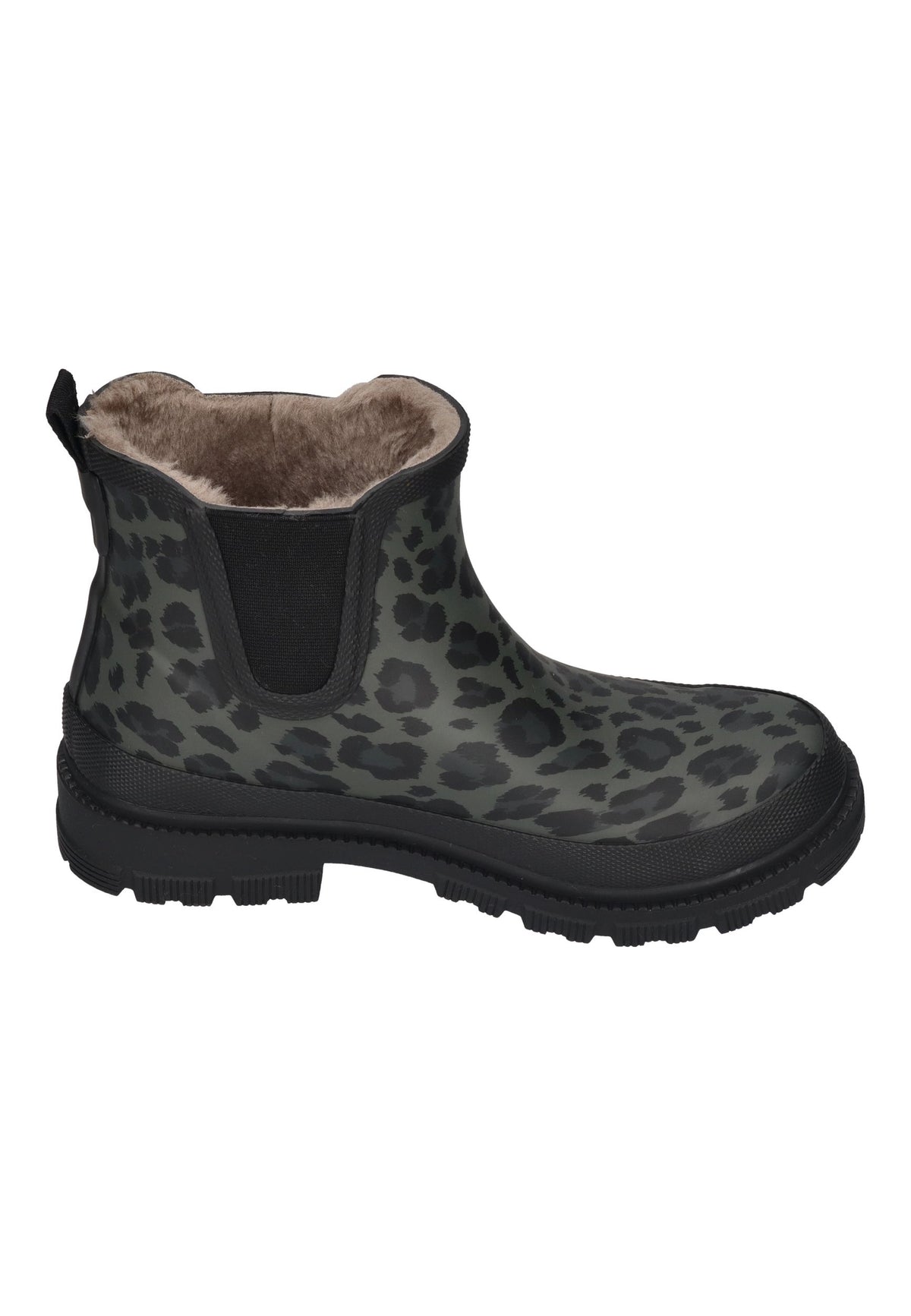 VERBENAS Damen Gummistiefel LUA FUR SMOOTH ANIMAL black leo