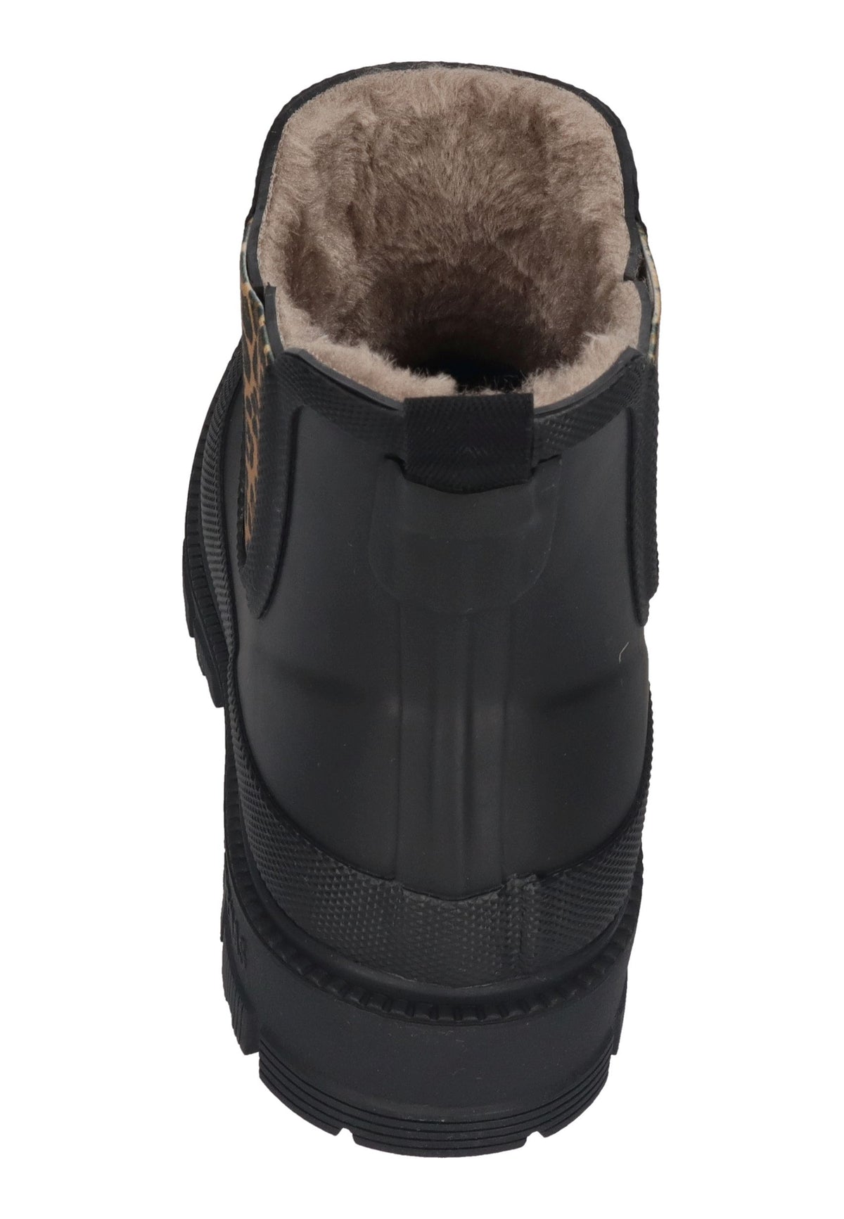 VERBENAS Damen Gummistiefel LUA FUR SMOOTH COMBI ANIMAL black sand leo