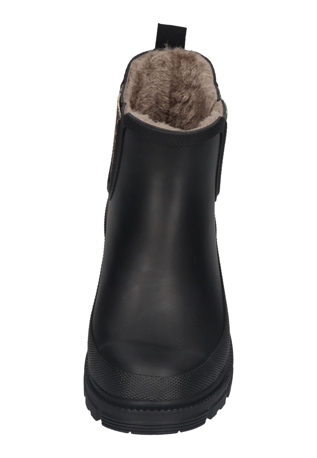 VERBENAS Damen Gummistiefel LUA FUR SMOOTH COMBI ANIMAL black sand leo