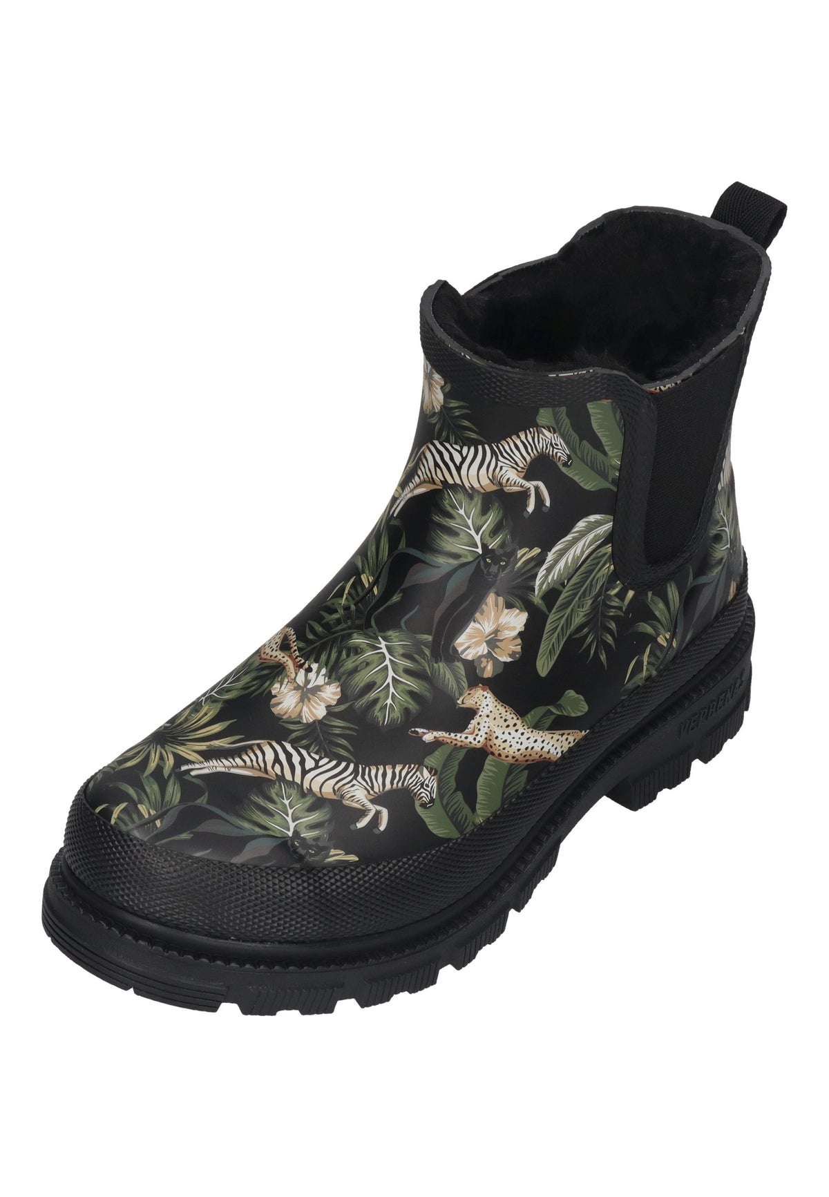VERBENAS Damen Gummistiefel LUA FUR SMOOTH SELVA black
