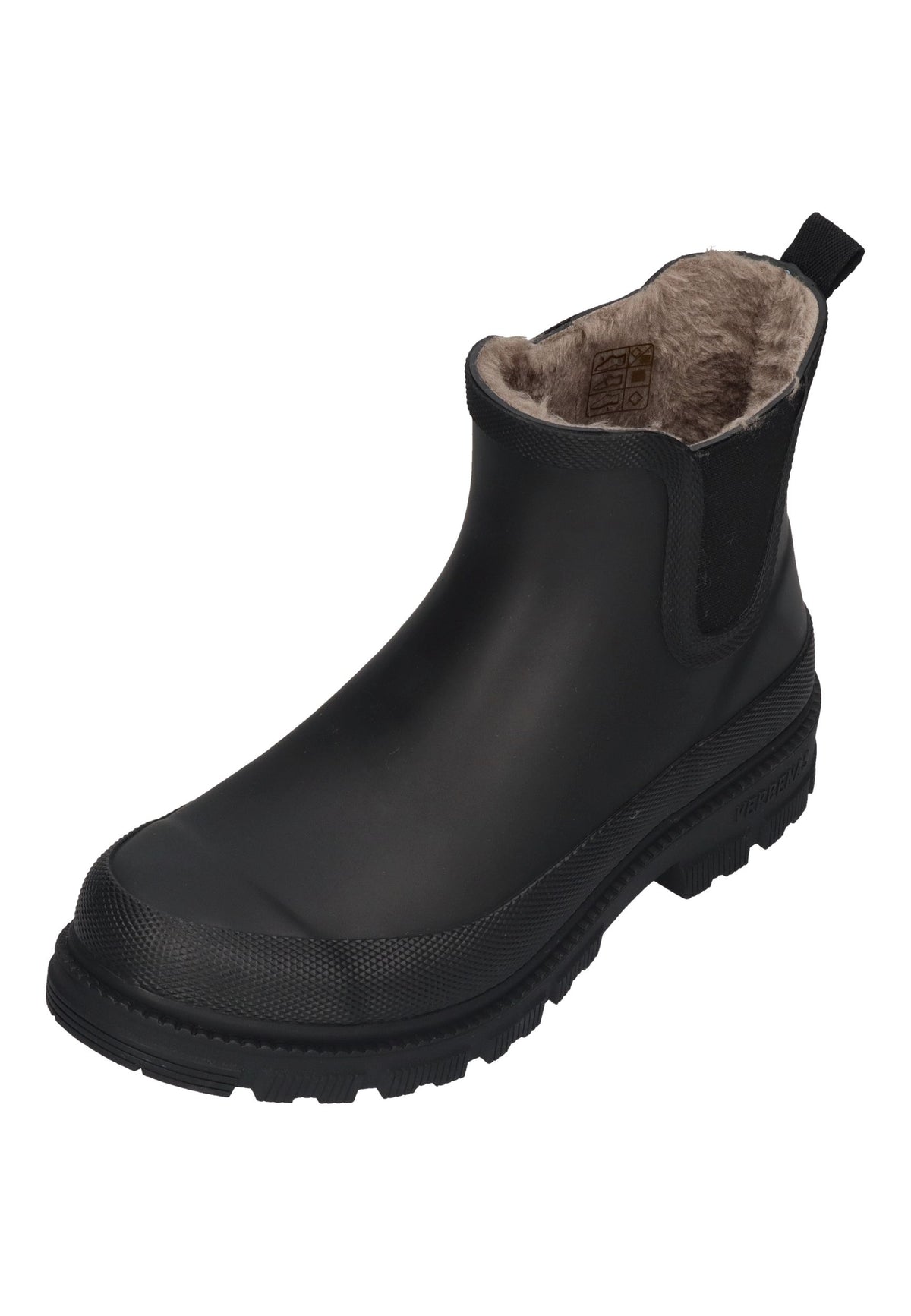 VERBENAS Damen Gummistiefel LUA FUR SMOOTH black black