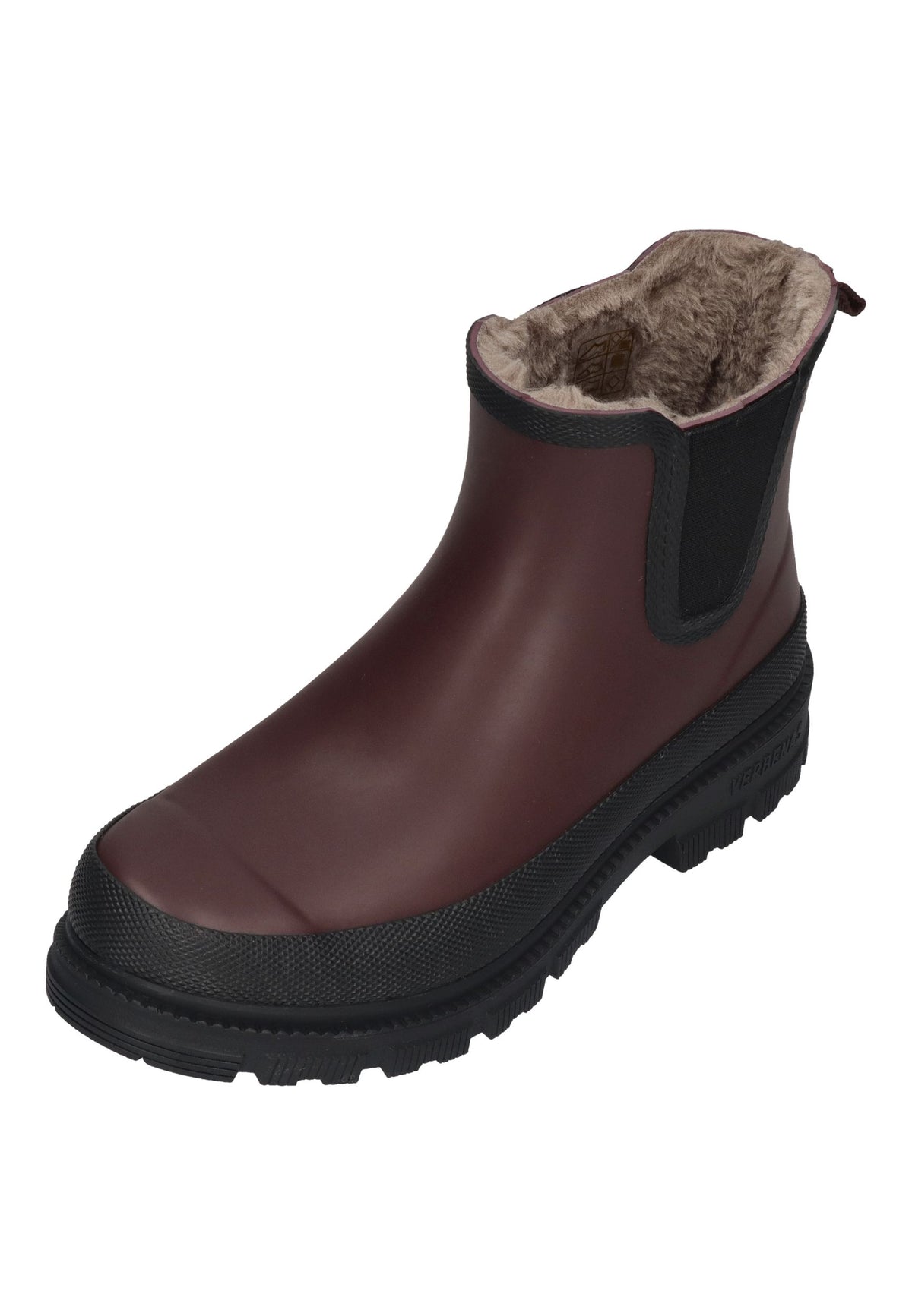 VERBENAS Damen Gummistiefel LUA FUR SMOOTH bordo black
