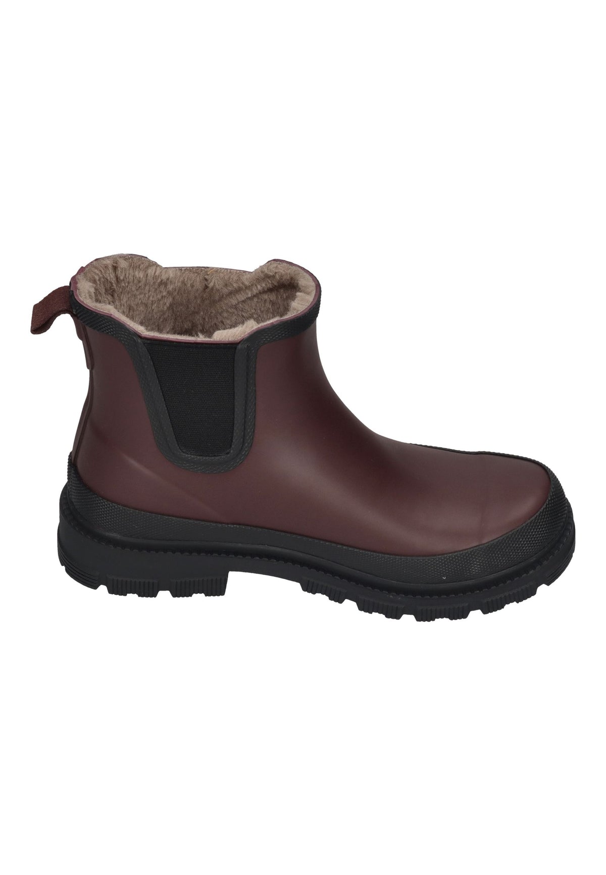 VERBENAS Damen Gummistiefel LUA FUR SMOOTH bordo black