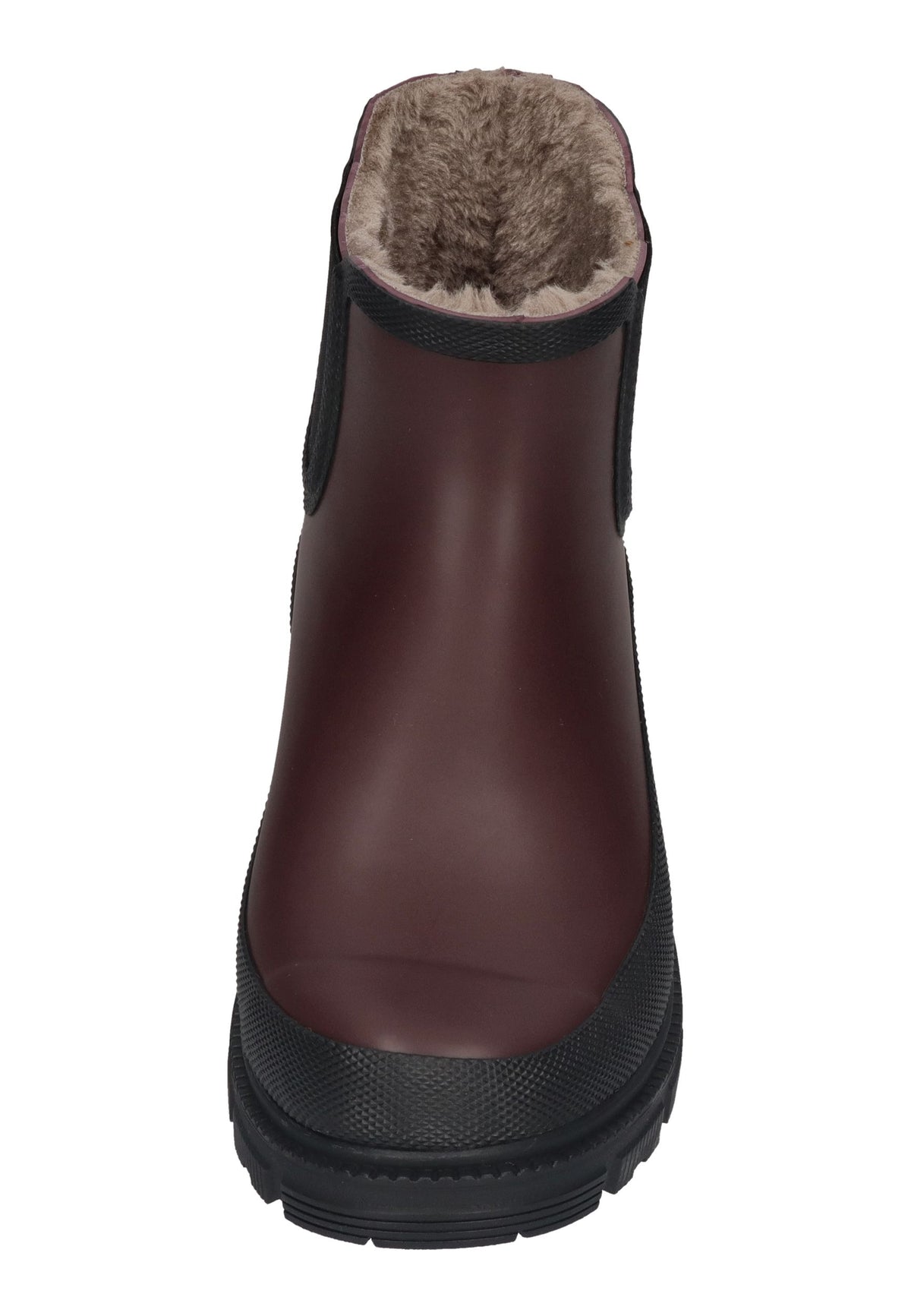 VERBENAS Damen Gummistiefel LUA FUR SMOOTH bordo black