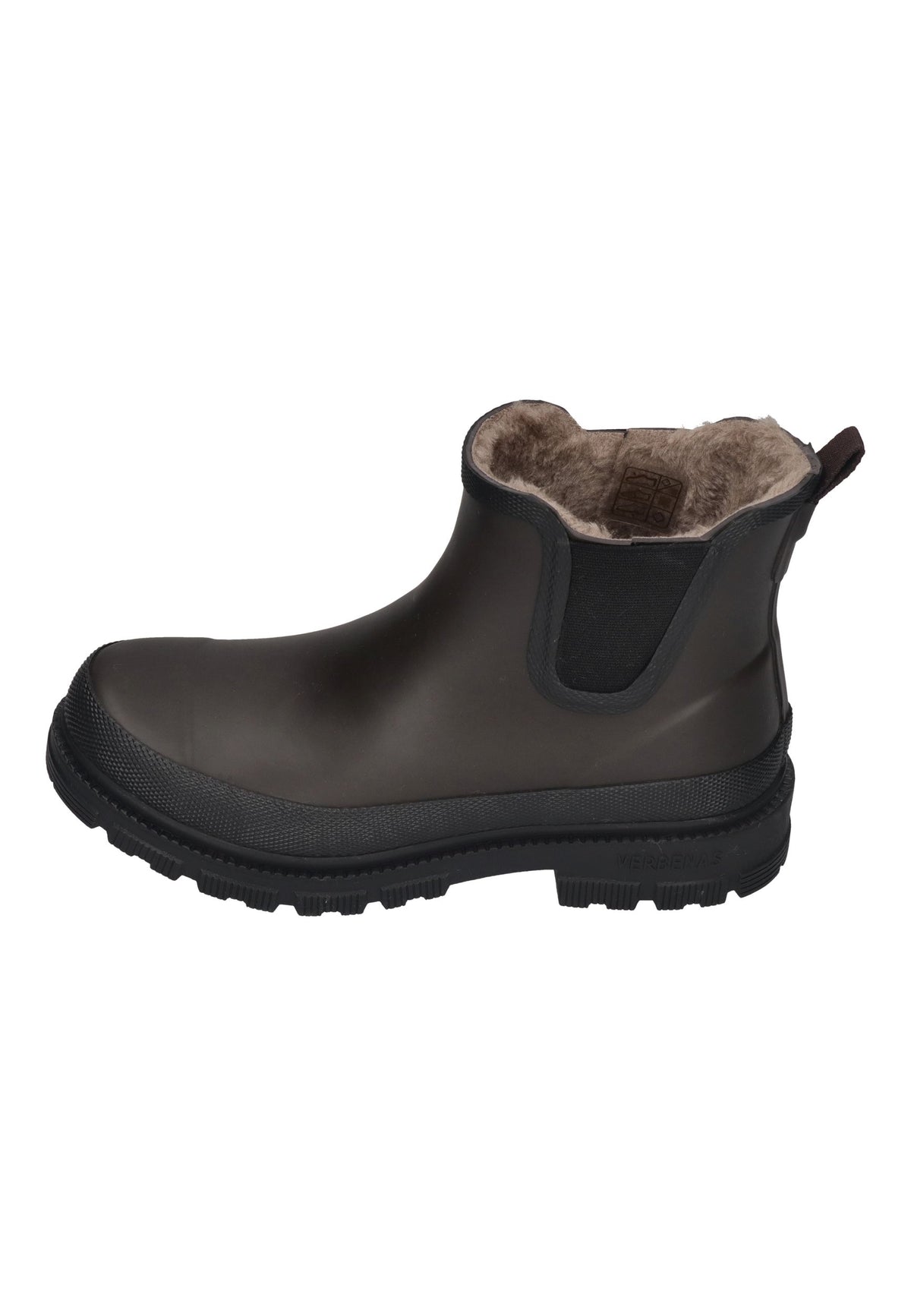 VERBENAS Damen Gummistiefel LUA FUR SMOOTH brown black