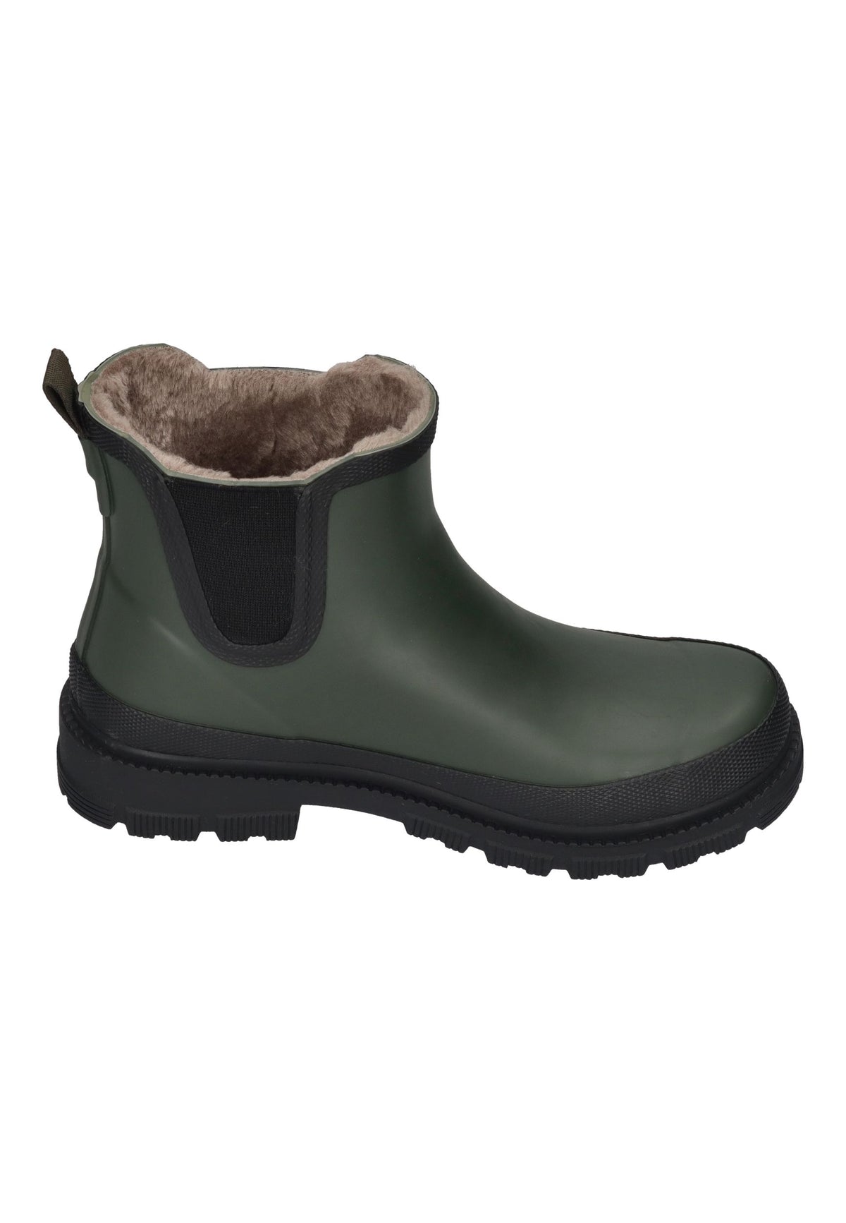VERBENAS Damen Gummistiefel LUA FUR SMOOTH kaki black