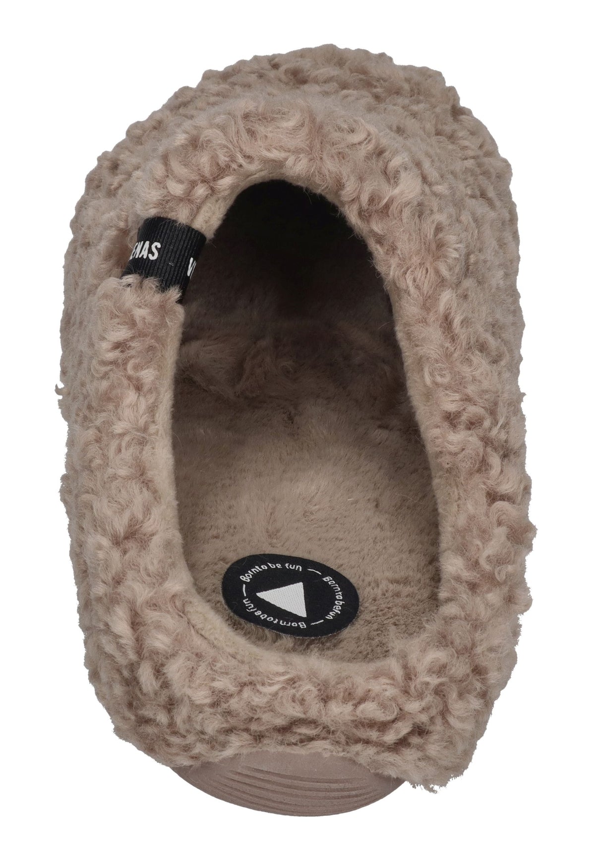 VERBENAS Damen Hausschuhe - YORK CURLY - camel