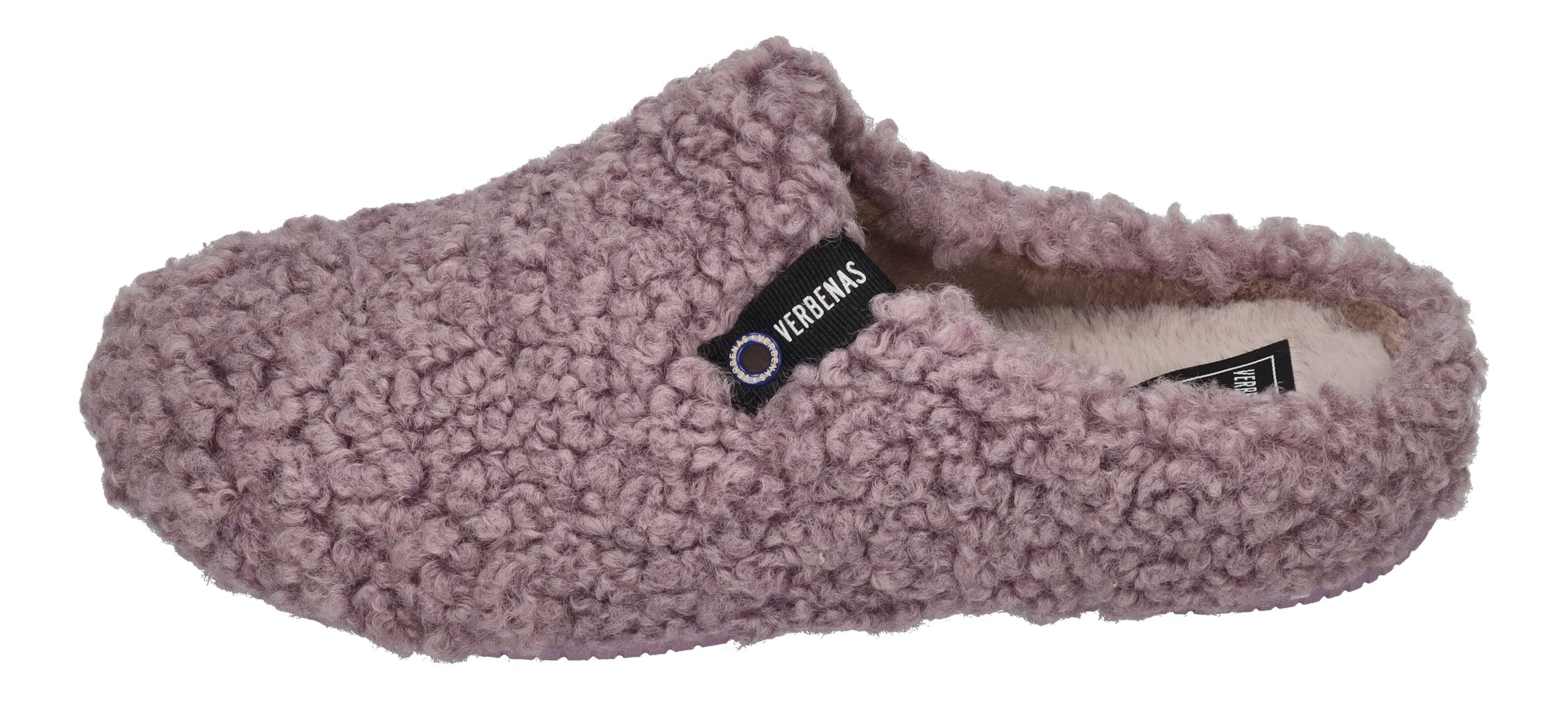 VERBENAS Damen Hausschuhe - YORK CURLY - lila