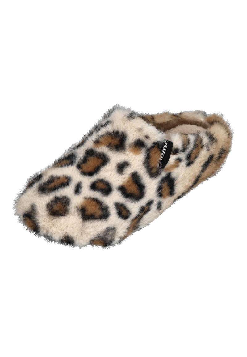 VERBENAS Damen Hausschuhe - YORK FUR LEO caramello