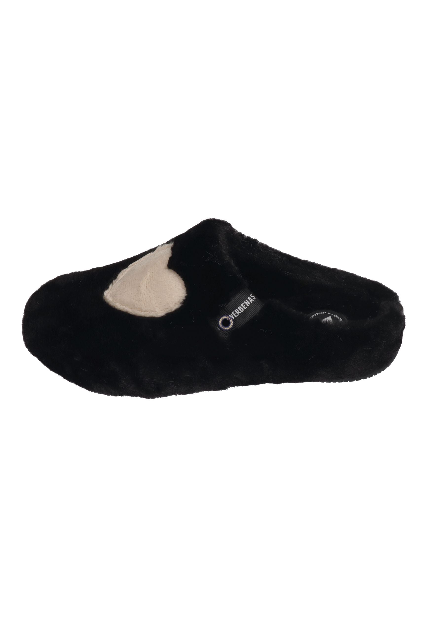 VERBENAS Damen Hausschuhe - YORK GROSETO VALENTINE negro beige