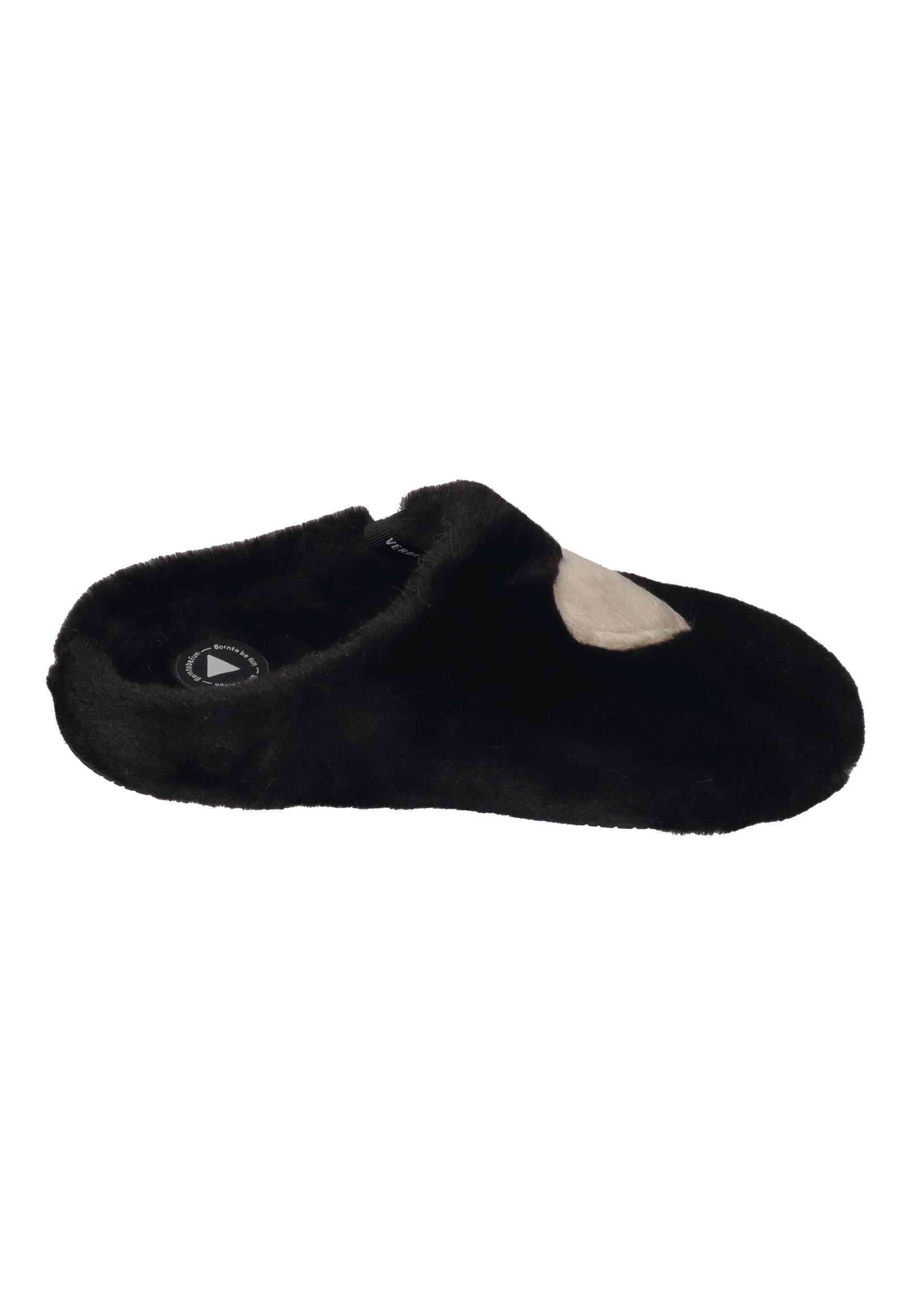 VERBENAS Damen Hausschuhe - YORK GROSETO VALENTINE negro beige