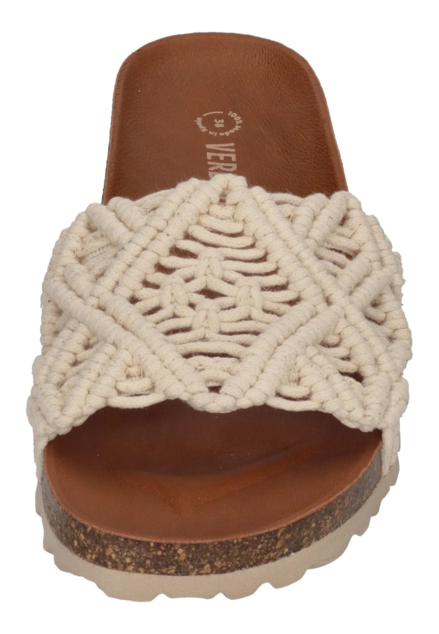 VERBENAS Damen Pantoletten RAGA KNOTS crudo - Shoedeal